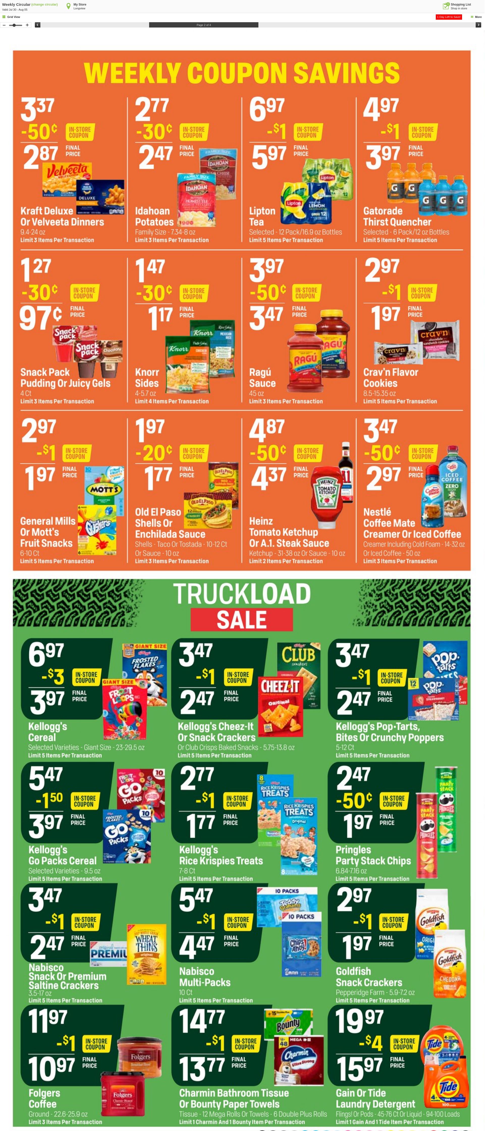 Weekly ad Super1Foods 08/06/2025 - 08/12/2025