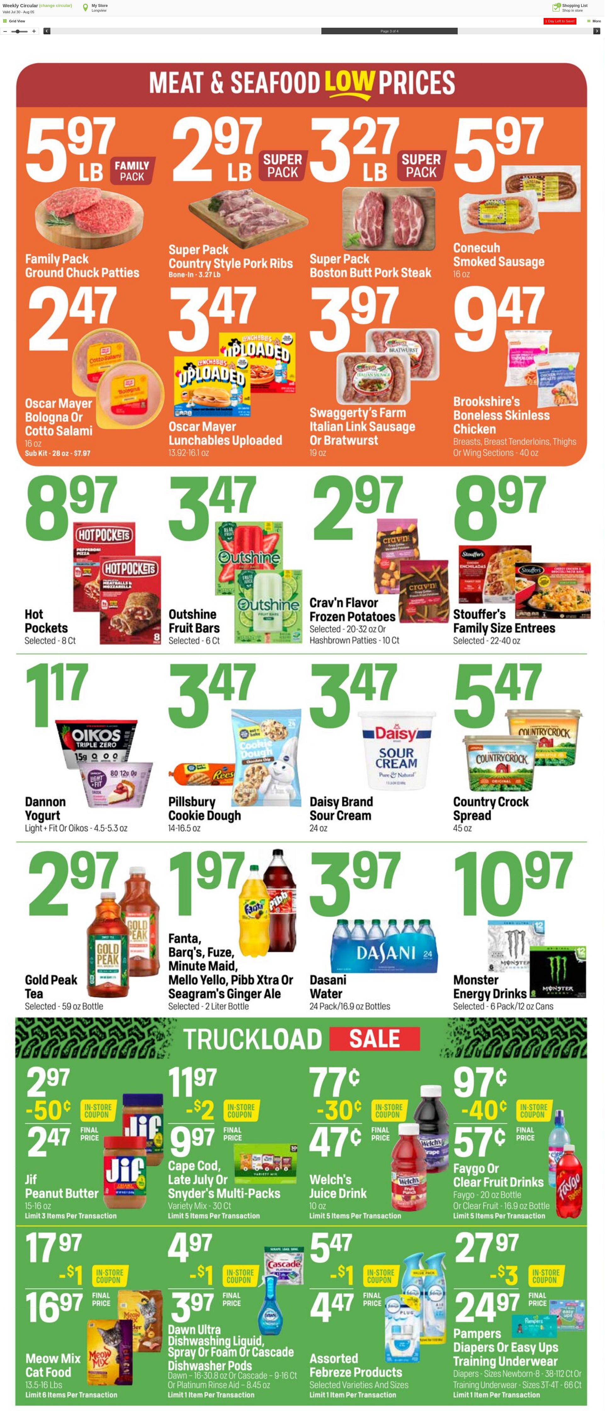 Weekly ad Super1Foods 08/06/2025 - 08/12/2025