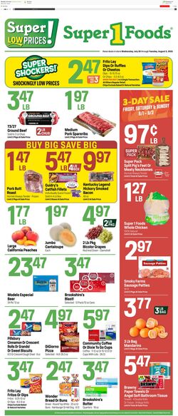 Weekly ad Super1Foods 08/06/2025 - 08/12/2025