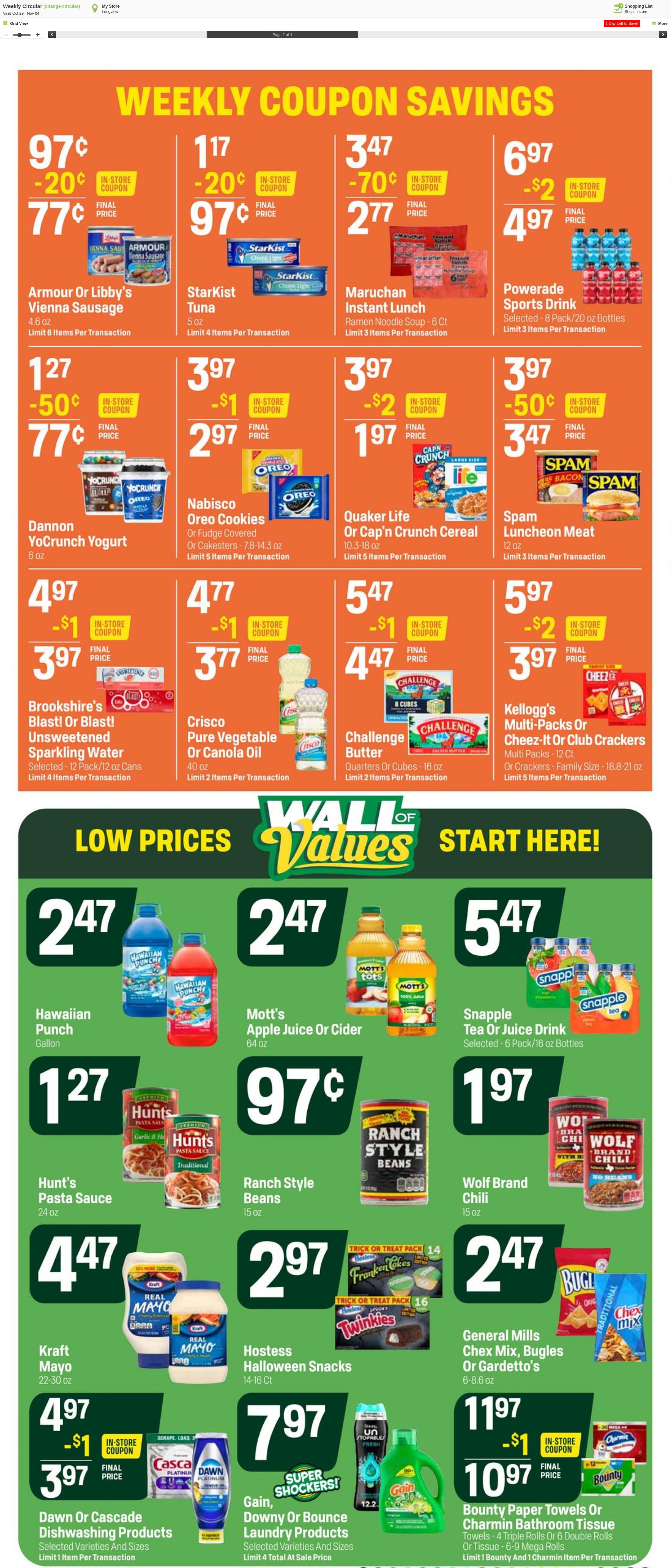 Weekly ad Super1Foods 11/05/2025 - 11/11/2025