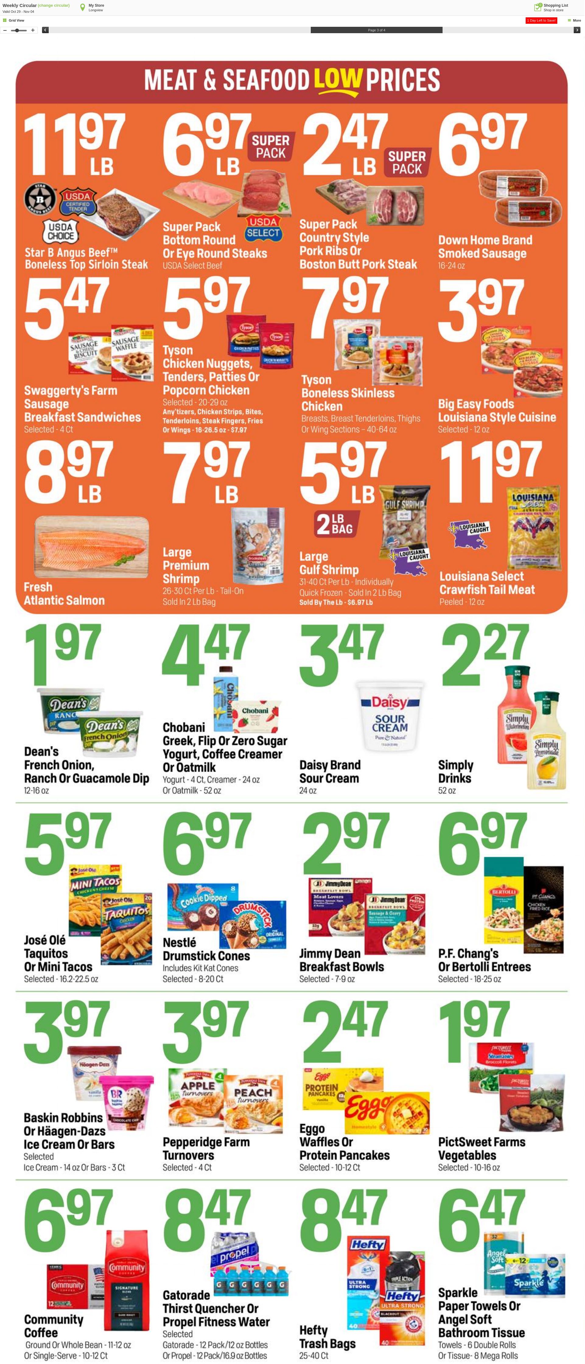 Weekly ad Super1Foods 11/05/2025 - 11/11/2025