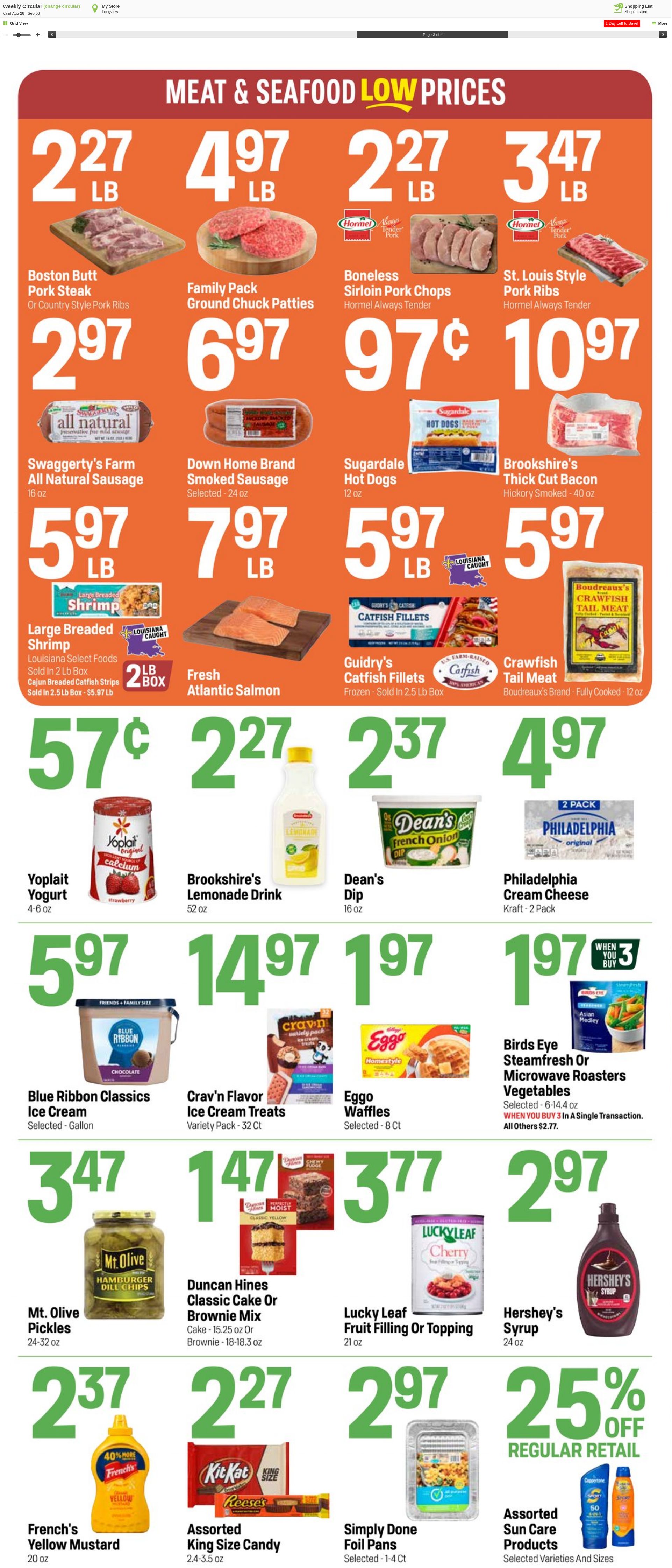 Weekly ad Super1Foods 09/04/2024 - 09/10/2024