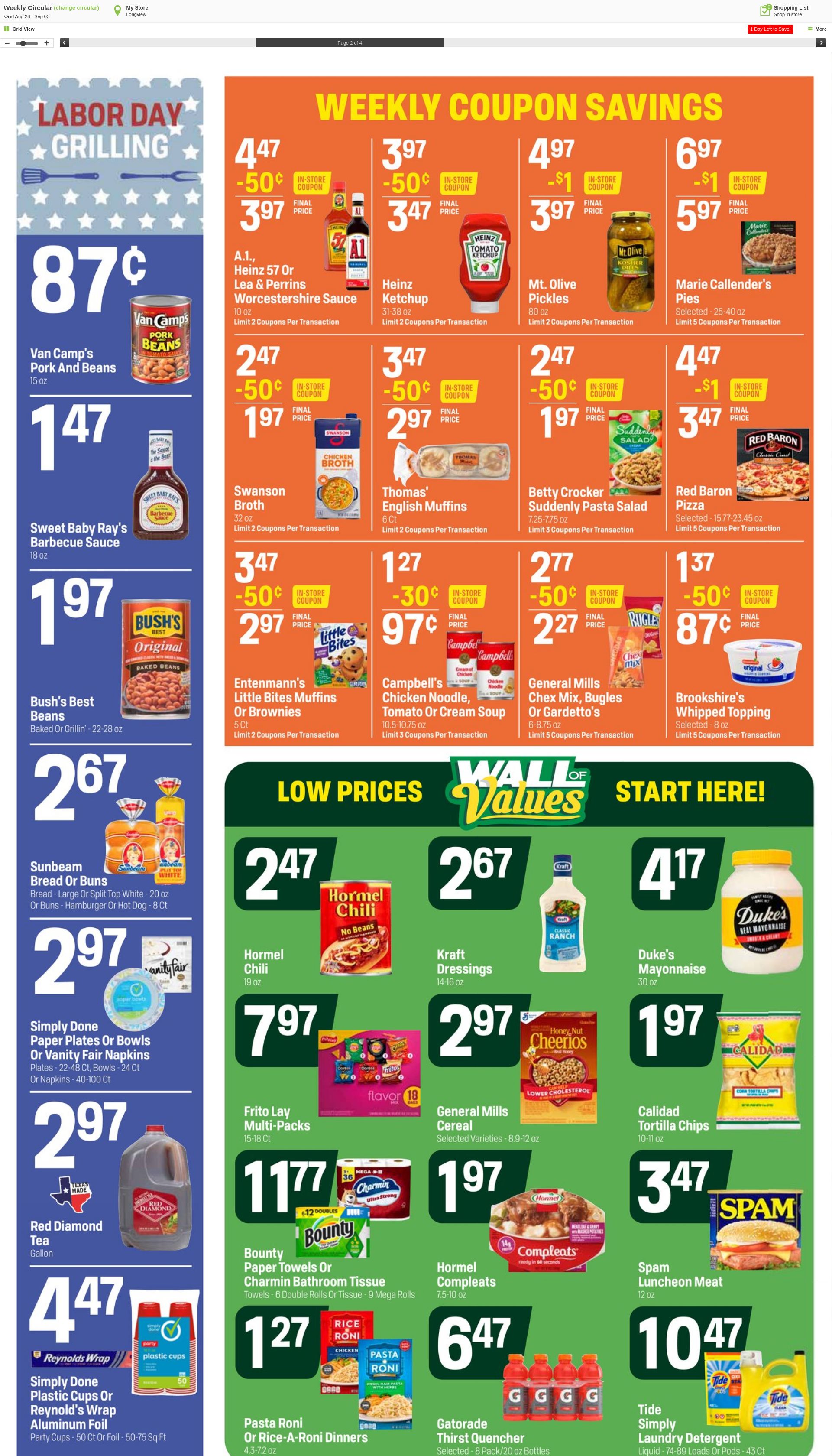 Weekly ad Super1Foods 09/04/2024 - 09/10/2024