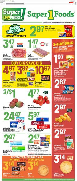 Weekly ad Super1Foods 03/19/2025 - 03/25/2025