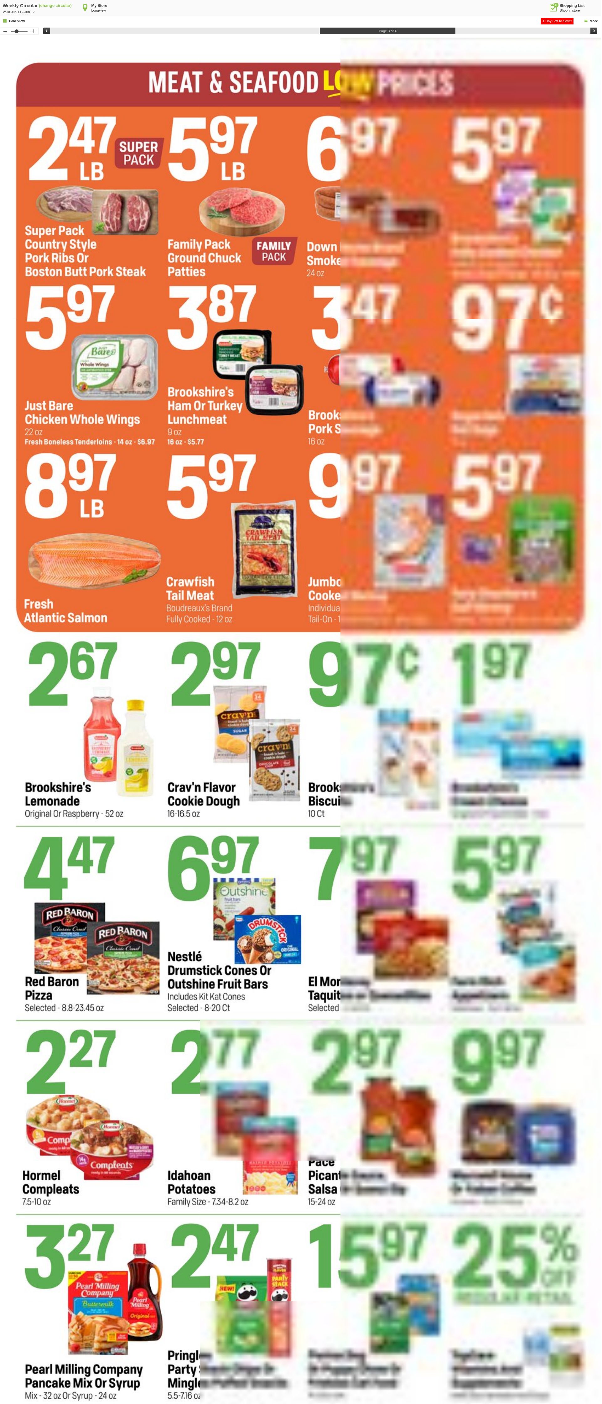 Weekly ad Super1Foods 06/18/2025 - 06/24/2025