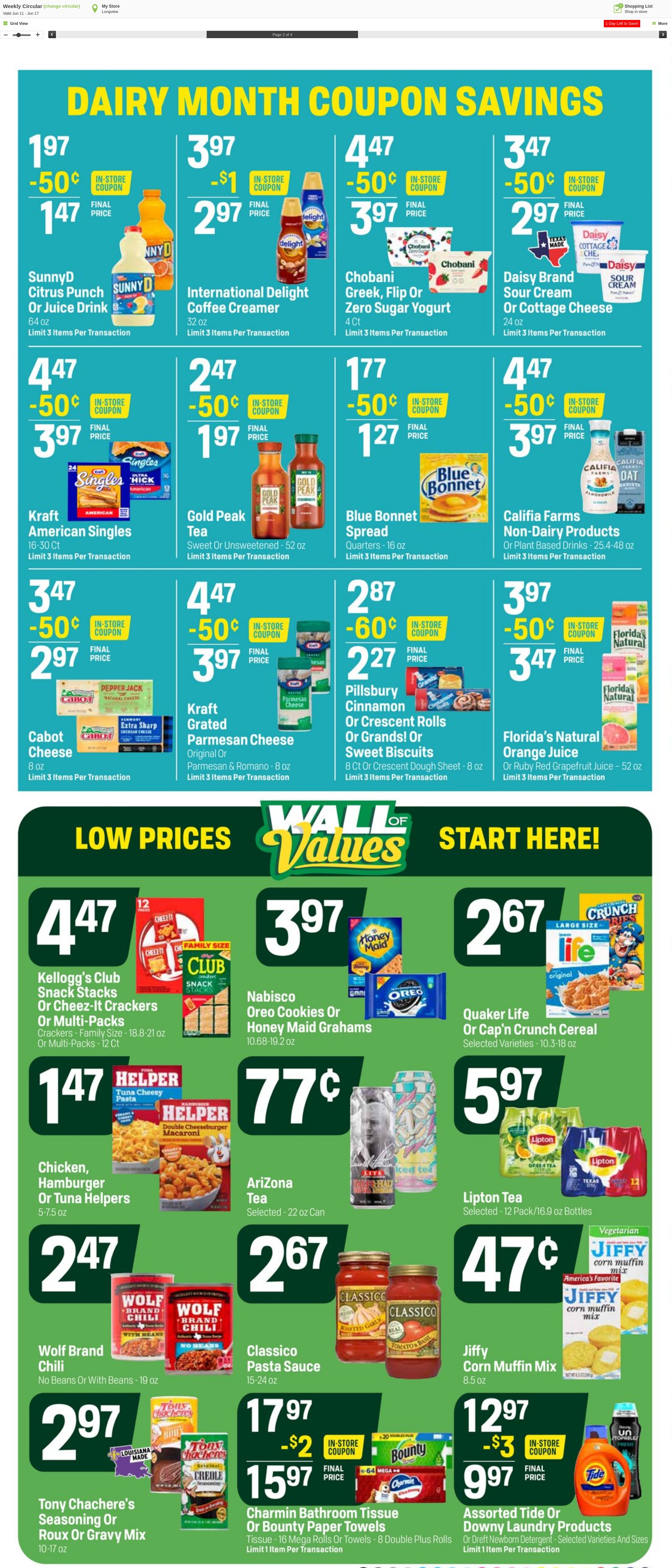 Weekly ad Super1Foods 06/18/2025 - 06/24/2025