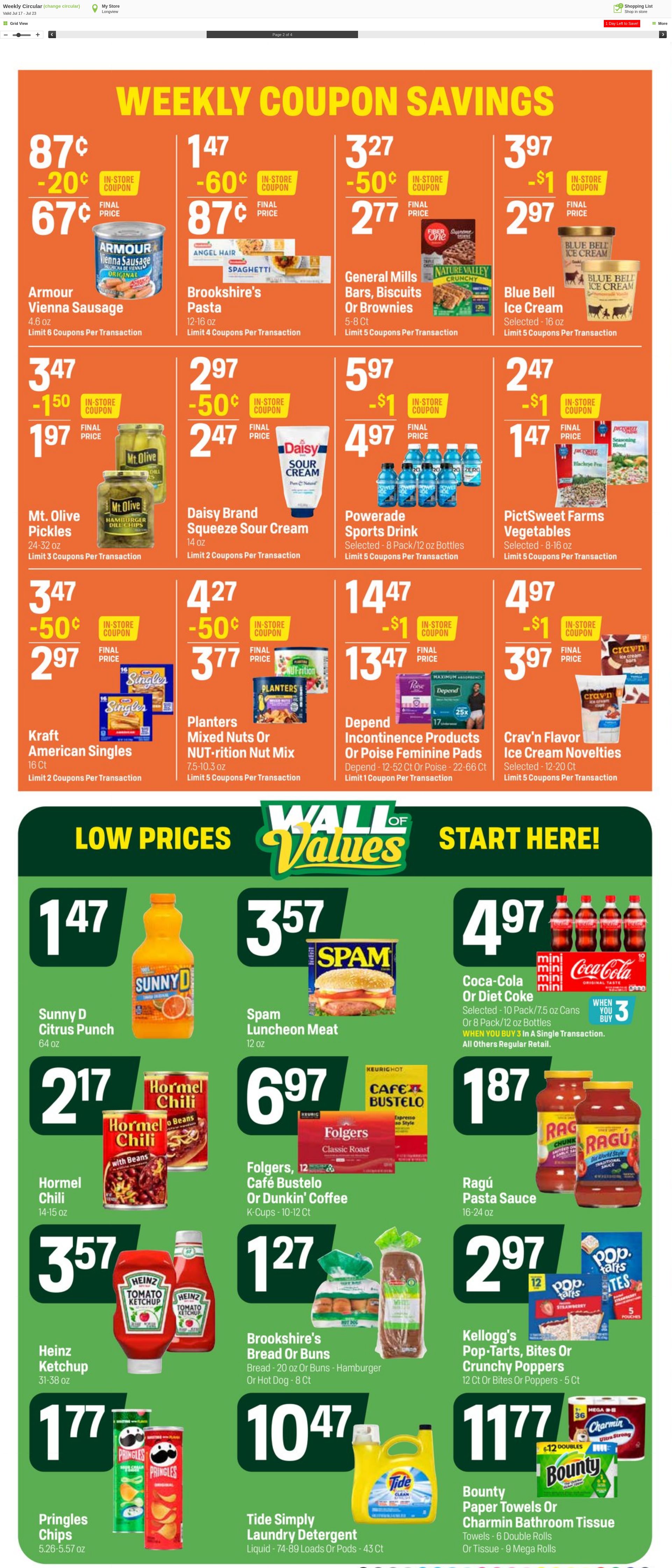 Weekly ad Super1Foods 07/24/2024 - 07/30/2024