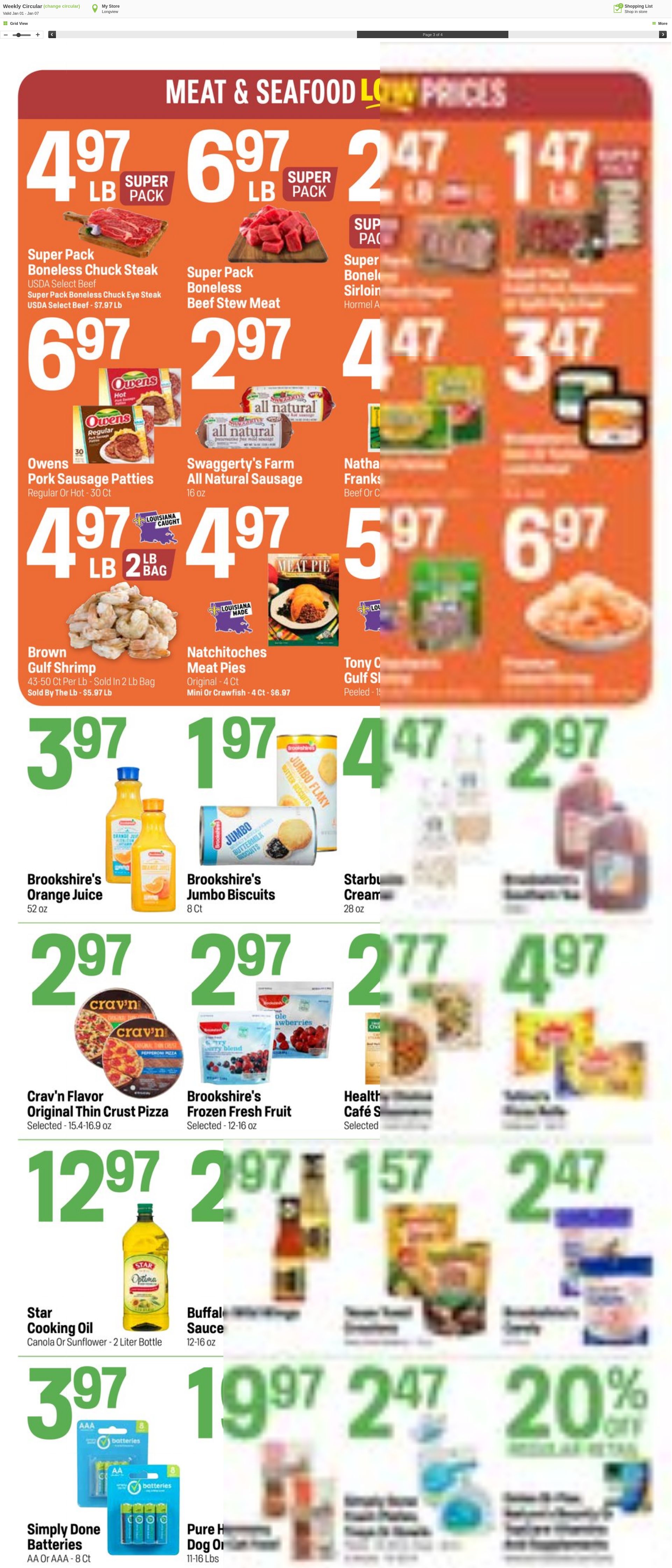 Weekly ad Super1Foods 01/01/2025 - 01/07/2025