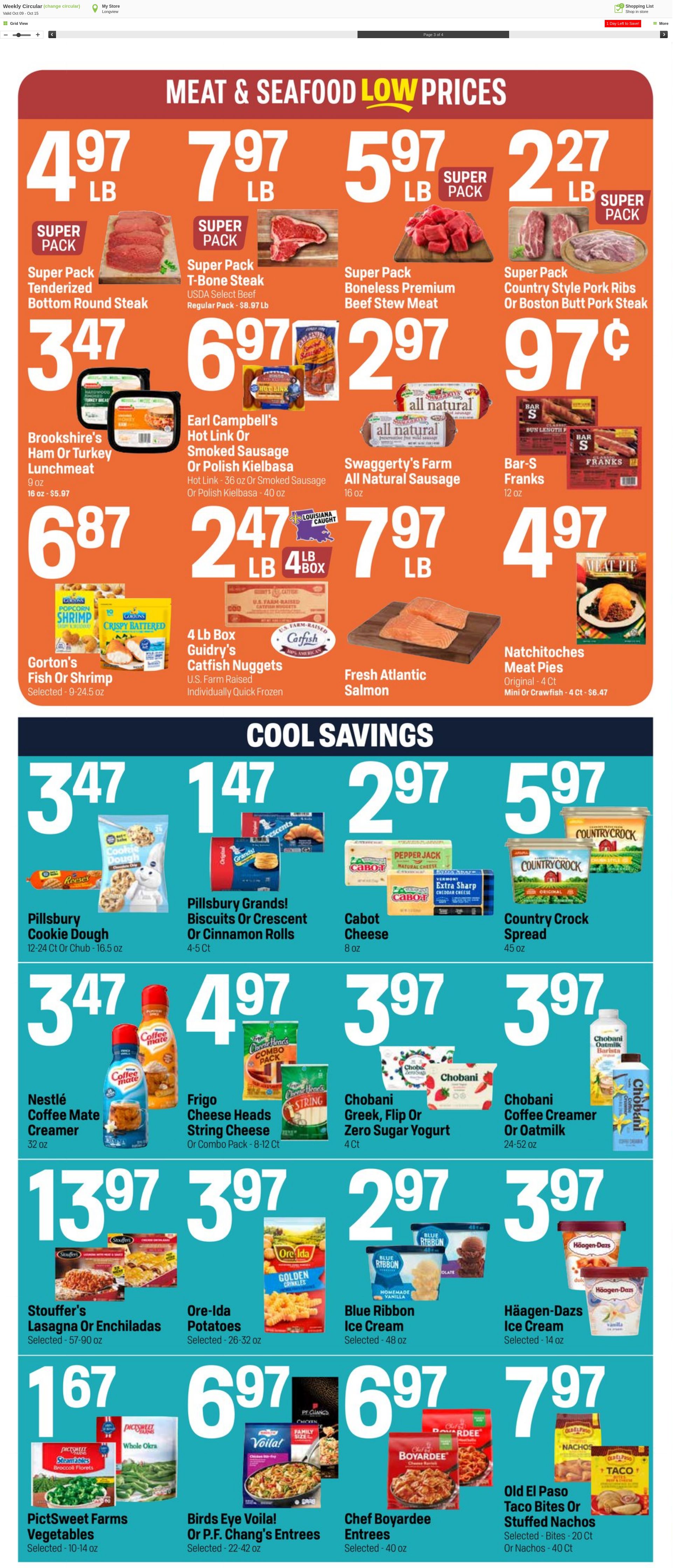 Weekly ad Super1Foods 10/16/2024 - 10/22/2024