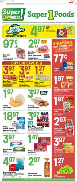 Weekly ad Super1Foods 10/30/2024 - 11/05/2024