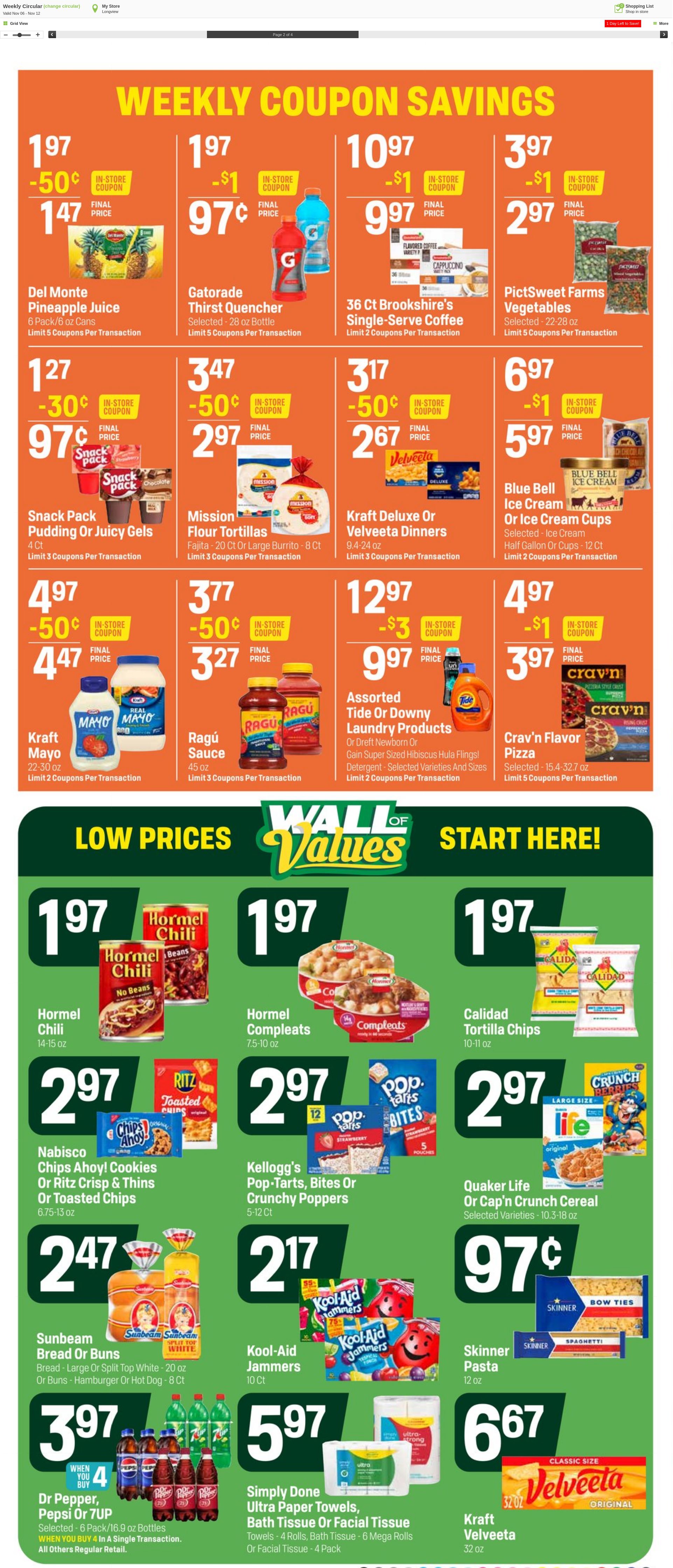 Weekly ad Super1Foods 11/13/2024 - 11/19/2024