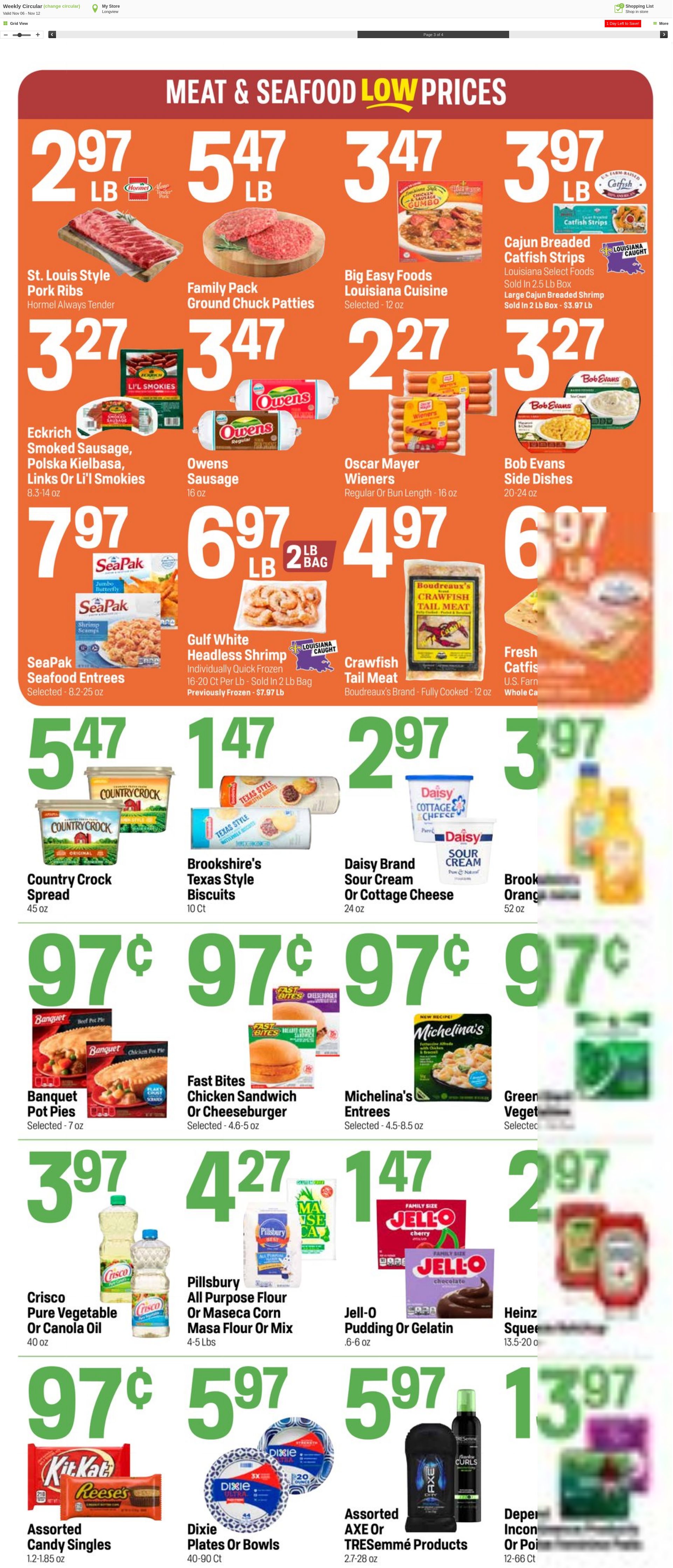 Weekly ad Super1Foods 11/13/2024 - 11/19/2024