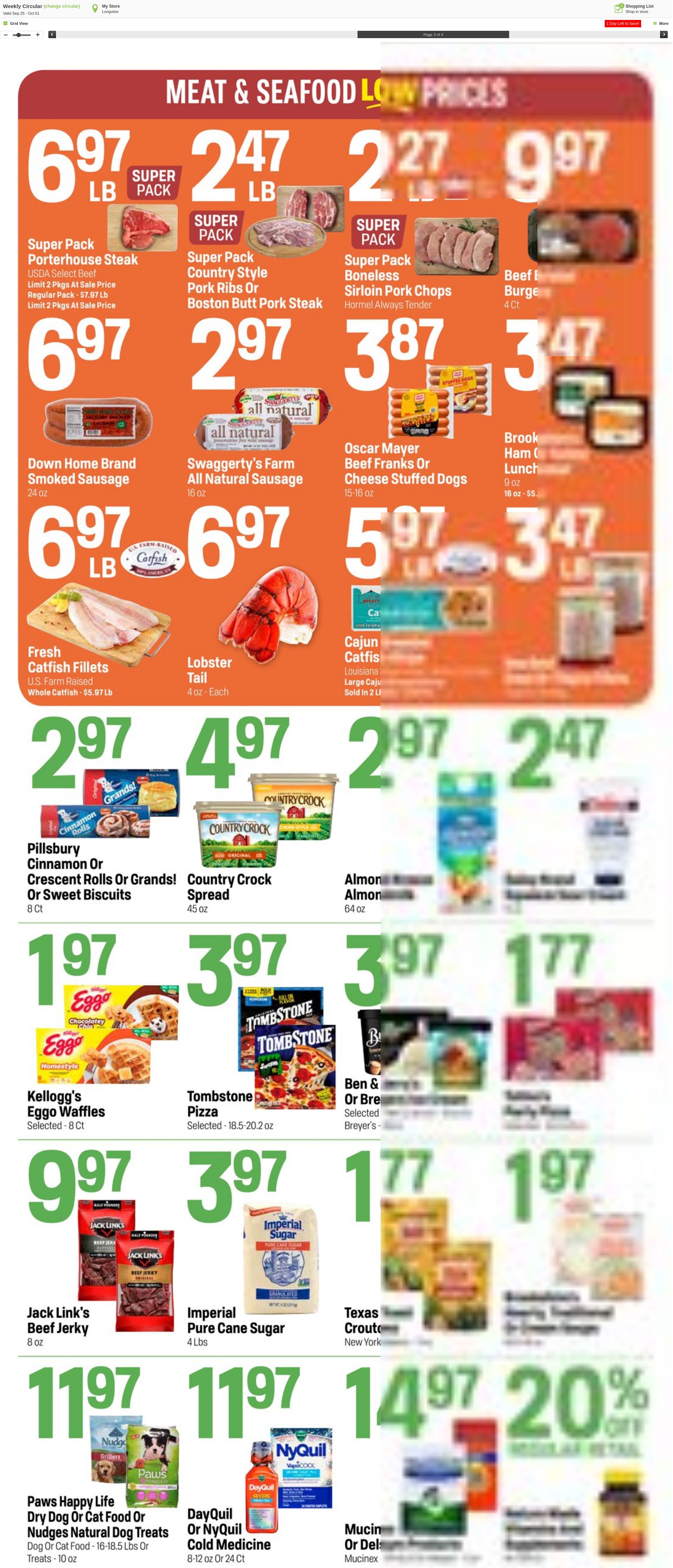 Weekly ad Super1Foods 10/02/2024 - 10/08/2024