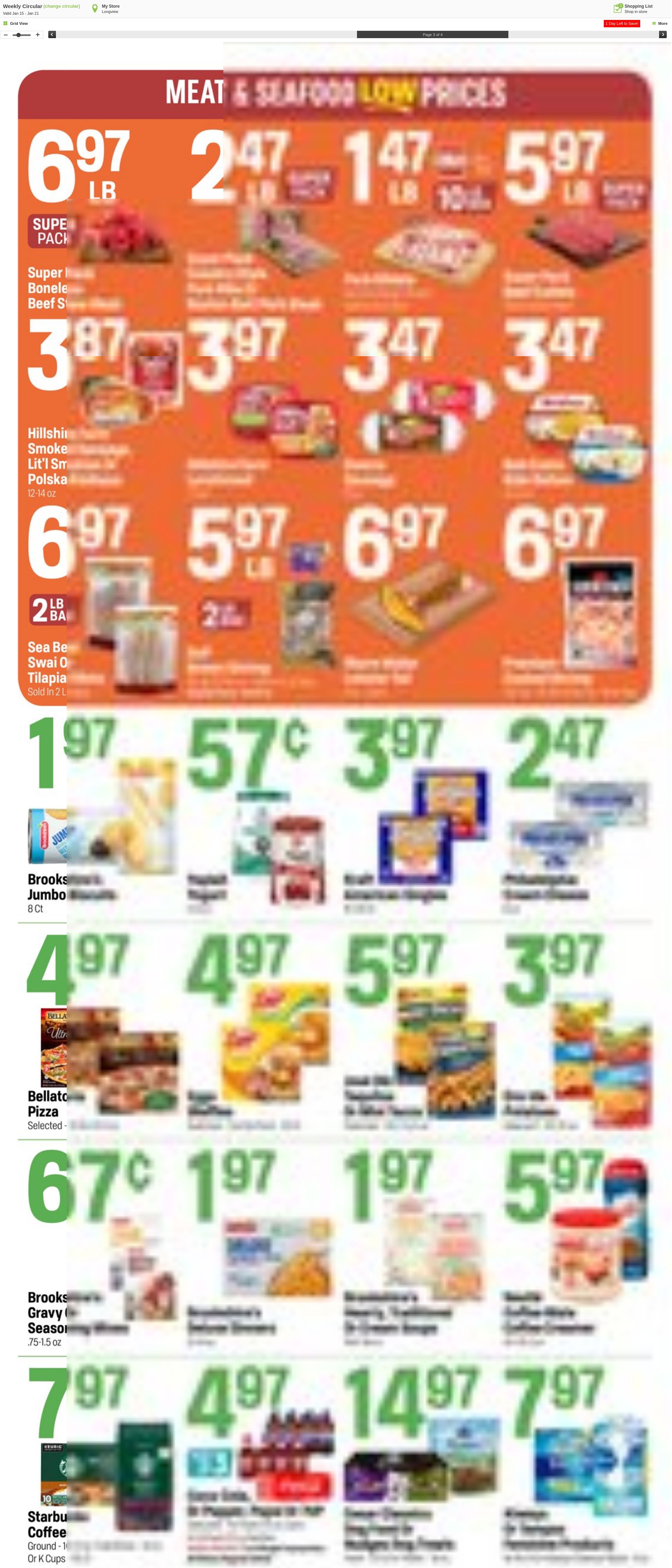 Weekly ad Super1Foods 01/22/2025 - 01/28/2025