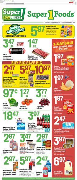 Weekly ad Super1Foods 06/25/2025 - 07/01/2025