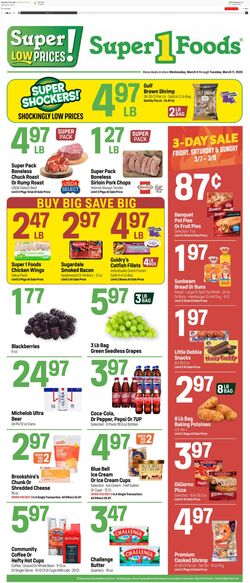 Weekly ad Super1Foods 03/12/2025 - 03/18/2025