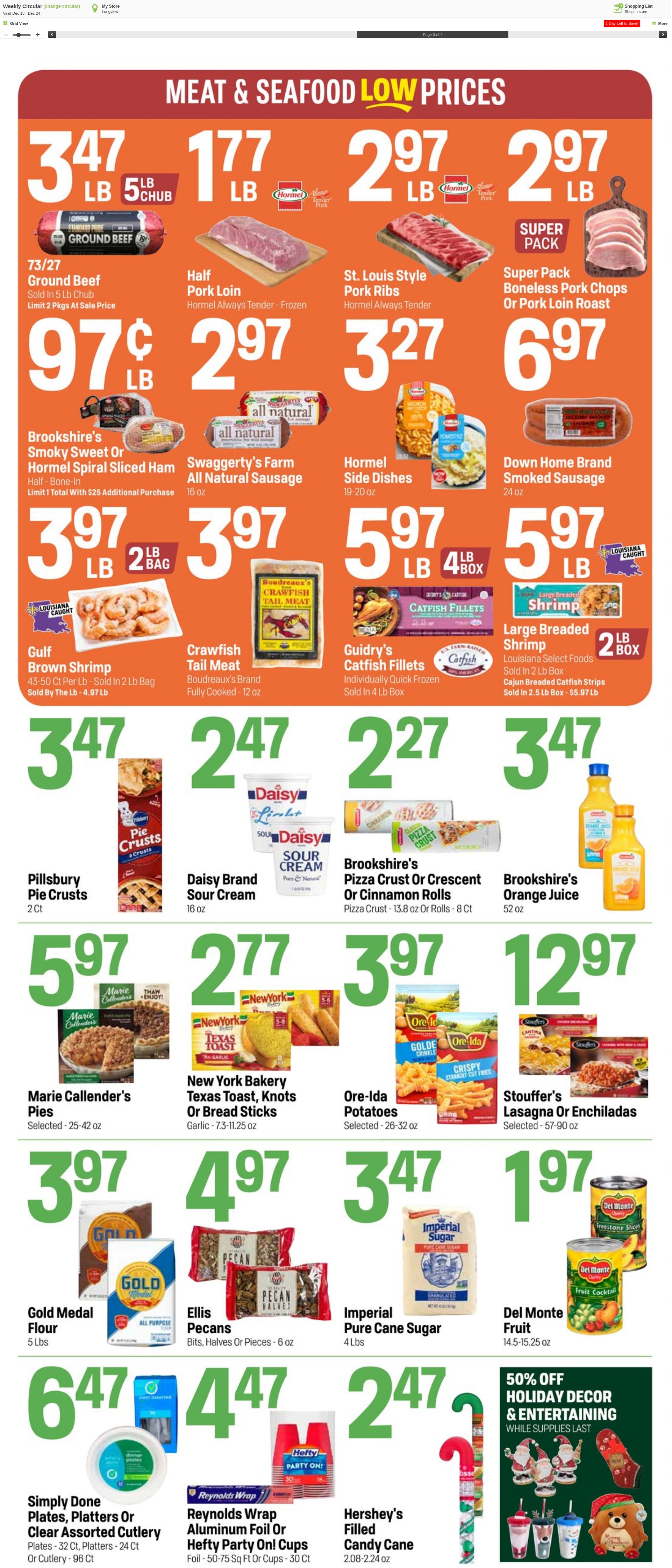 Weekly ad Super1Foods 12/25/2024 - 12/31/2024