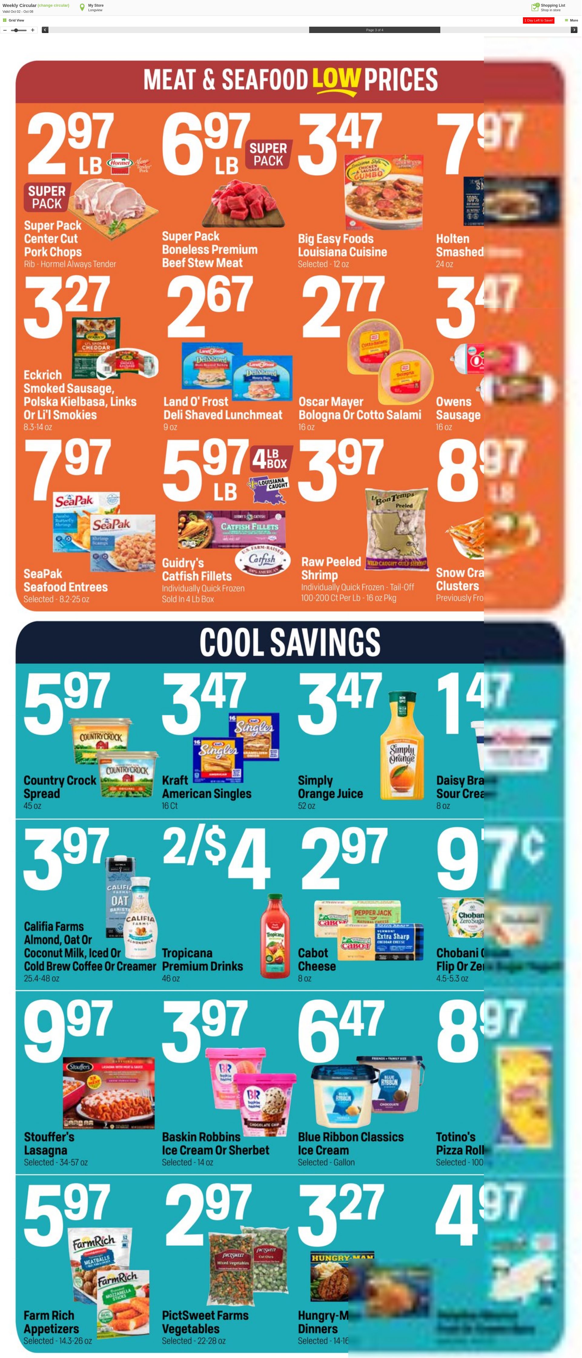 Weekly ad Super1Foods 10/09/2024 - 10/15/2024