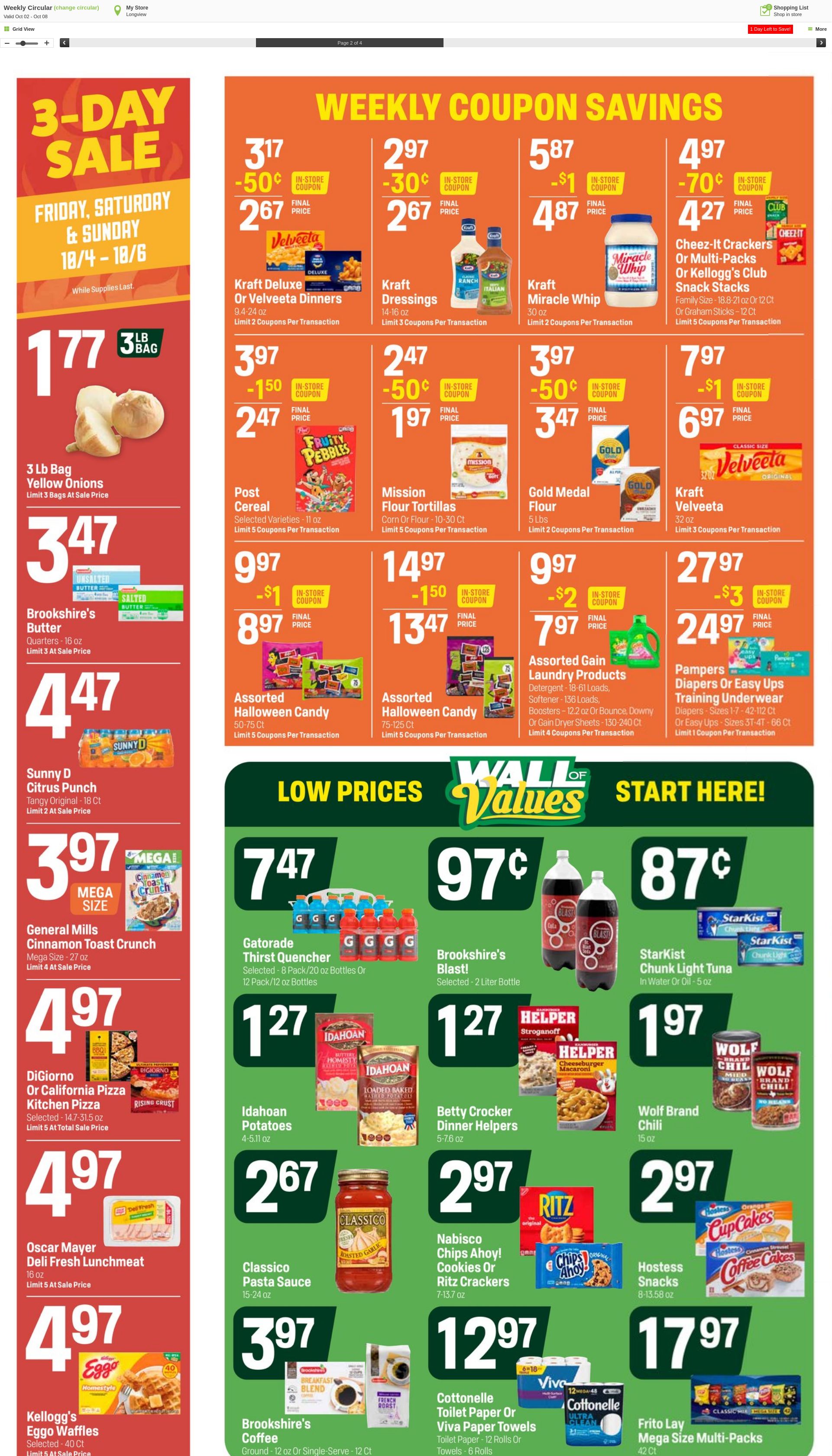 Weekly ad Super1Foods 10/09/2024 - 10/15/2024