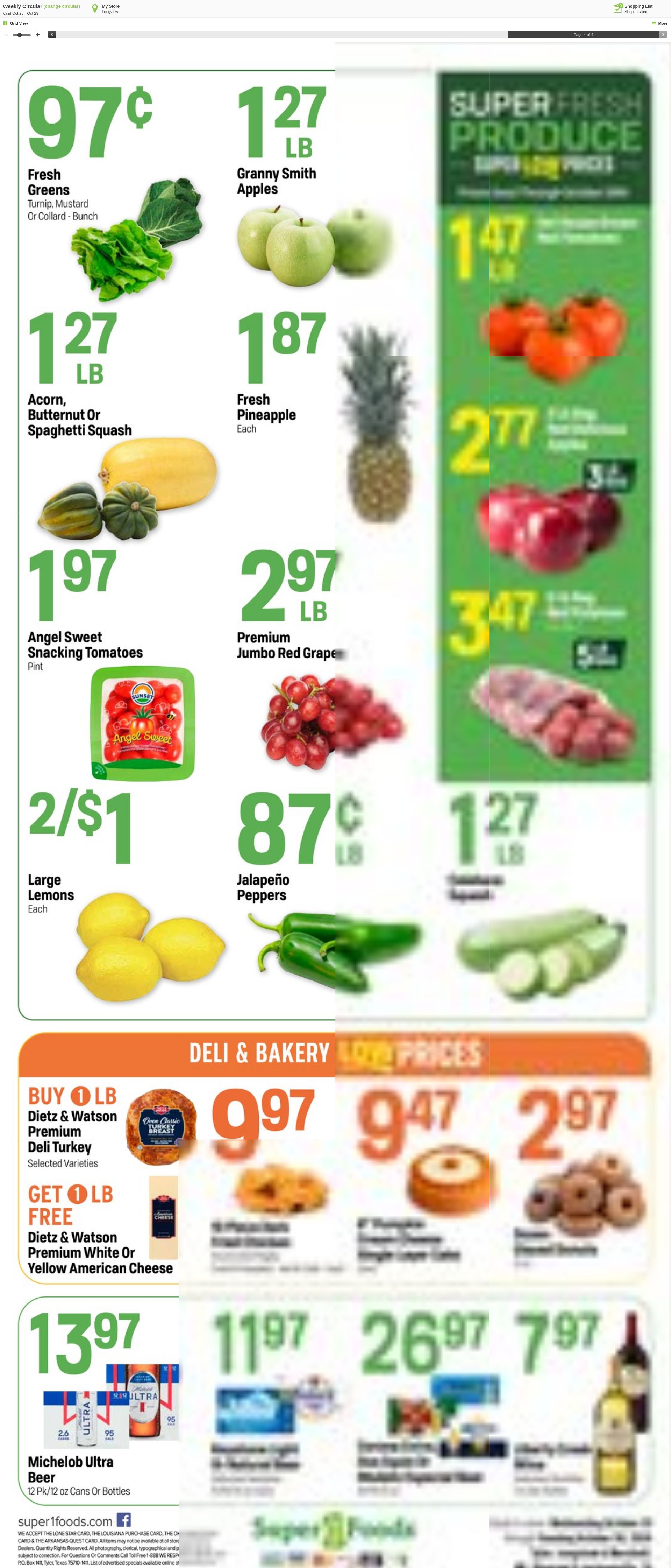 Weekly ad Super1Foods 10/23/2024 - 10/29/2024