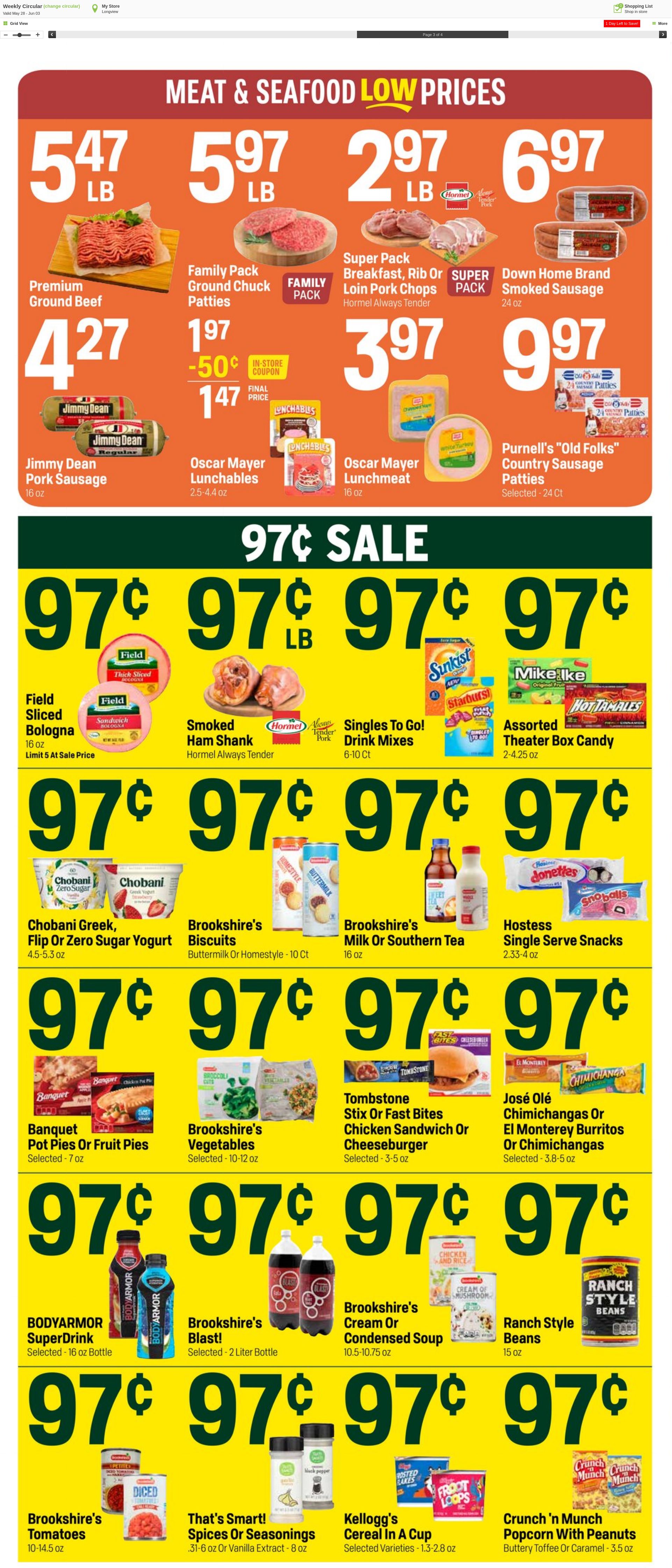 Weekly ad Super1Foods 06/04/2025 - 06/10/2025