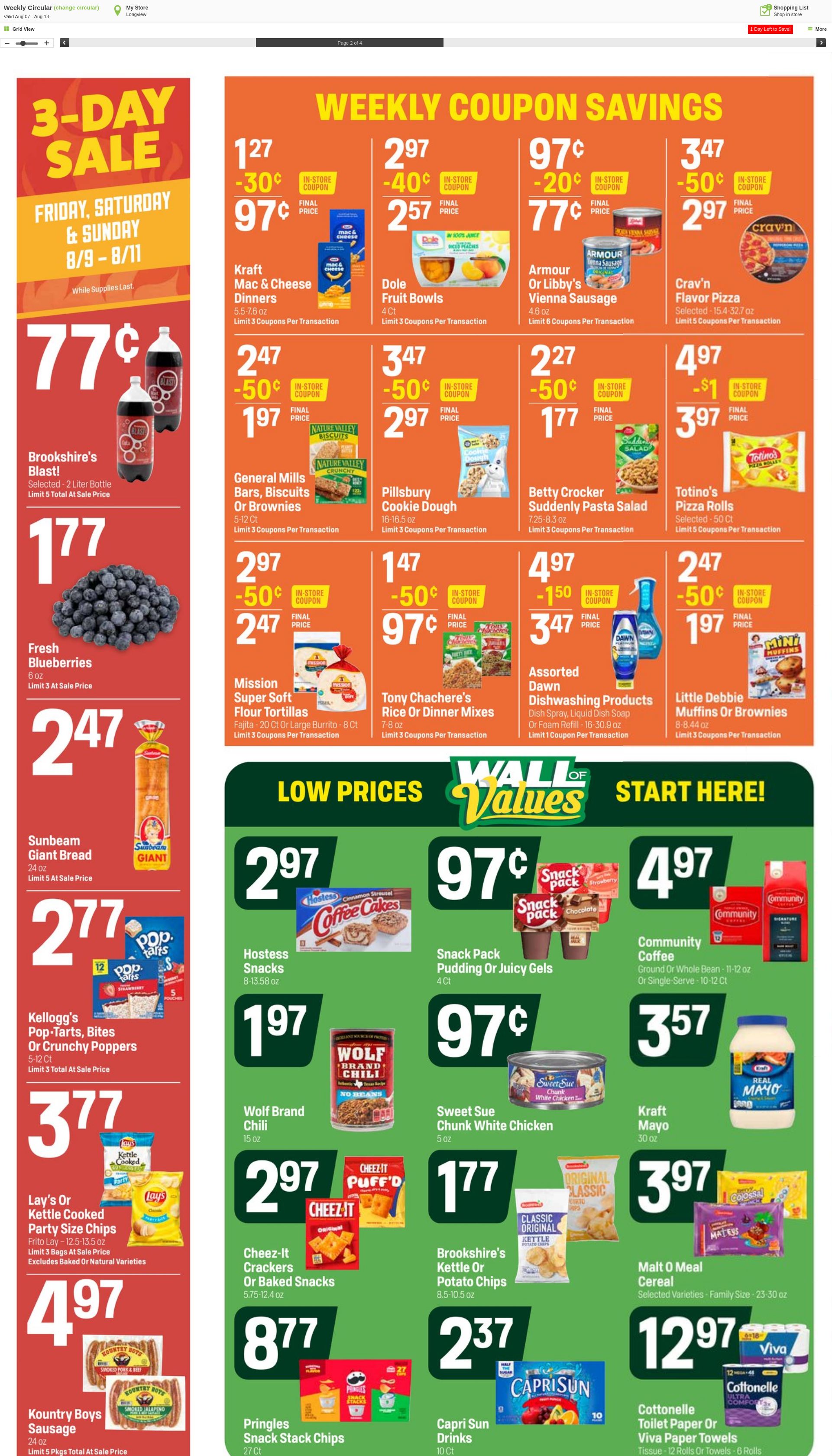 Weekly ad Super1Foods 08/14/2024 - 08/20/2024