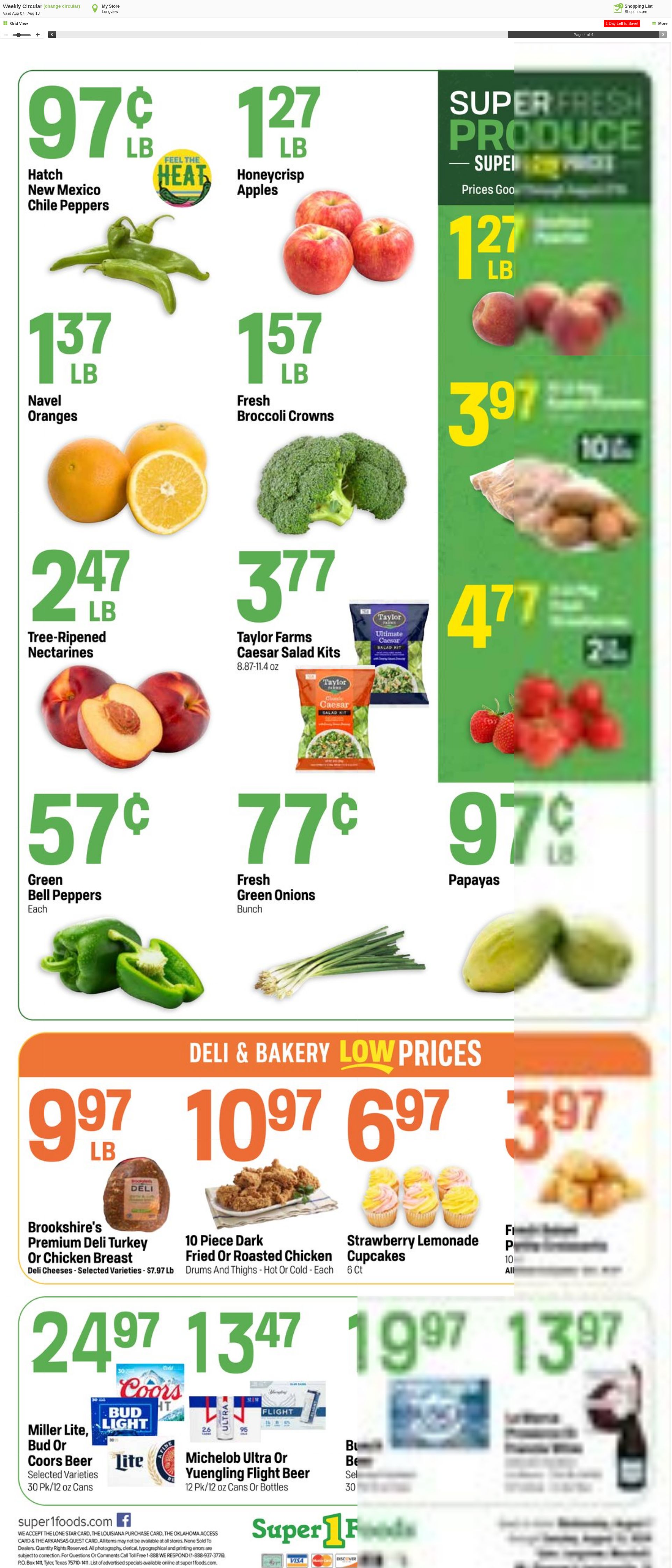 Weekly ad Super1Foods 08/14/2024 - 08/20/2024