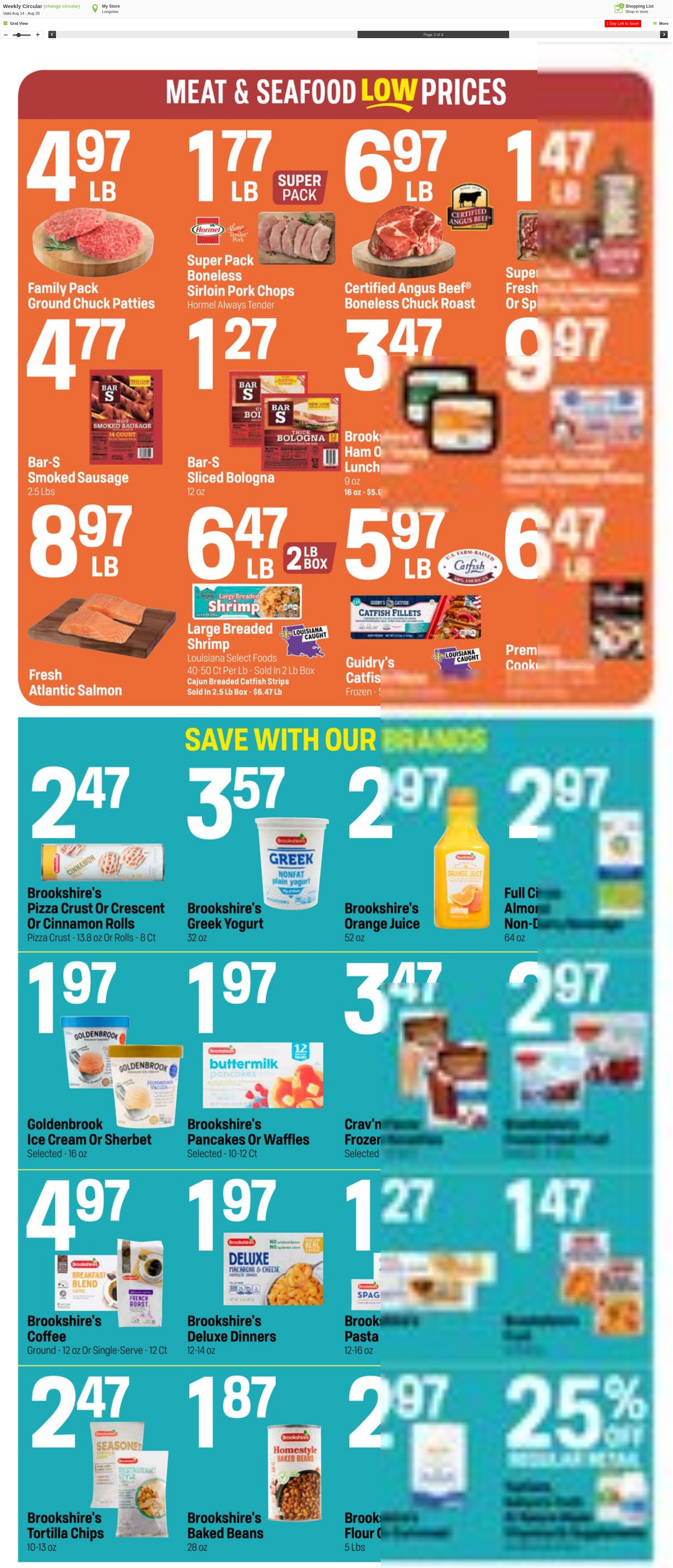 Weekly ad Super1Foods 08/21/2024 - 08/27/2024