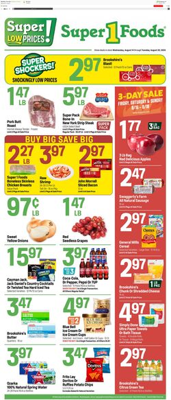 Weekly ad Super1Foods 07/31/2024 - 08/06/2024