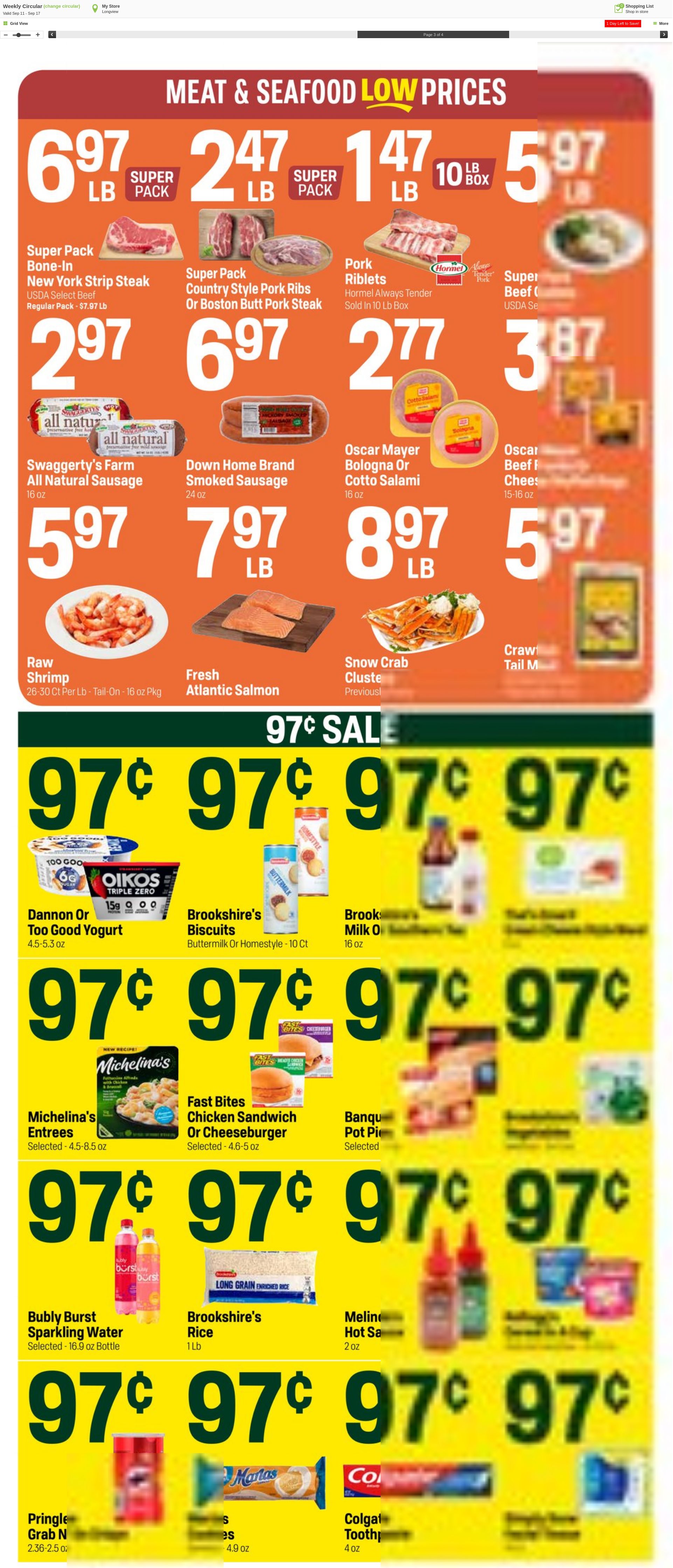 Weekly ad Super1Foods 09/18/2024 - 09/24/2024