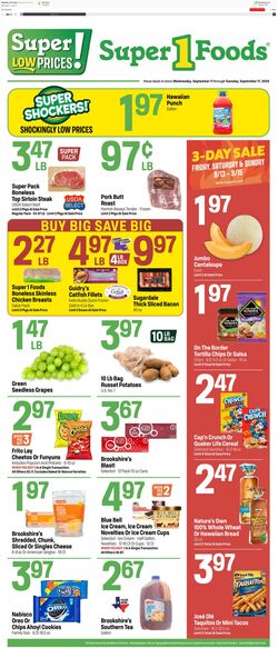 Weekly ad Super1Foods 10/09/2024 - 10/15/2024