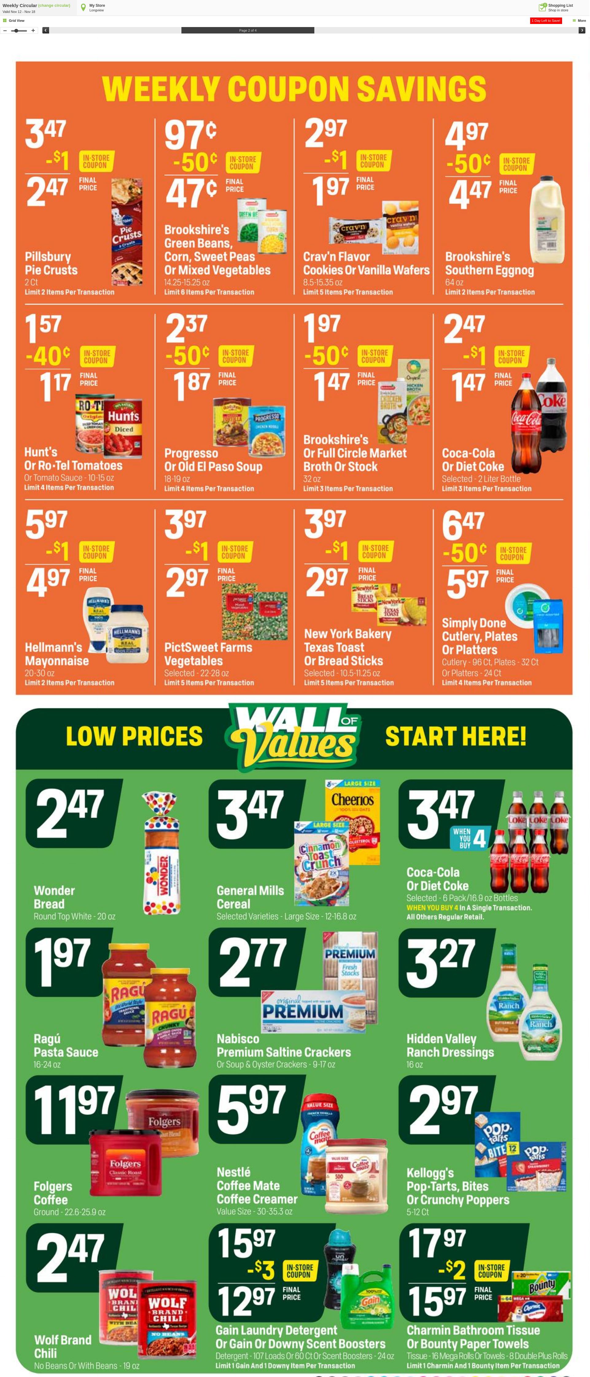 Weekly ad Super1Foods 11/19/2025 - 11/27/2025