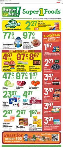 Weekly ad Super1Foods 11/19/2025 - 11/27/2025