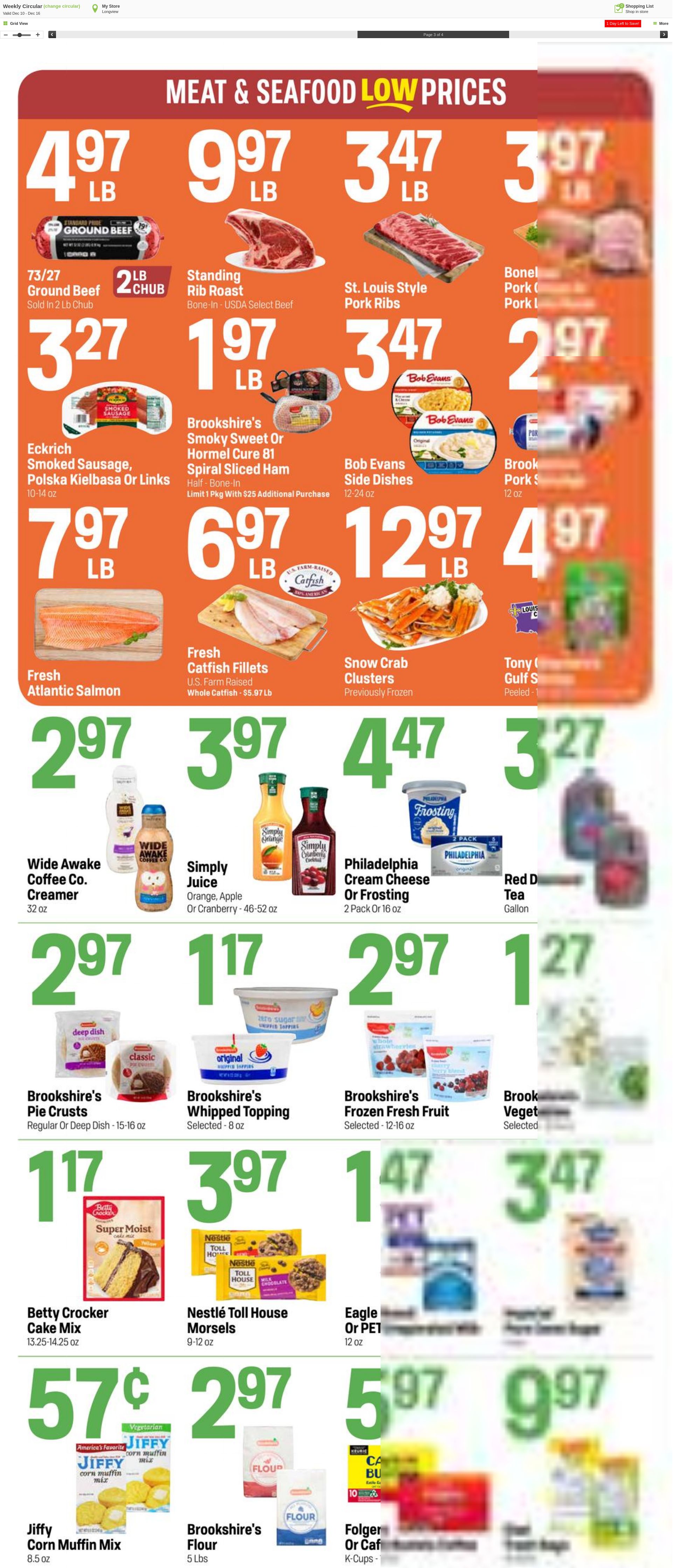 Weekly ad Super1Foods 12/17/2025 - 12/24/2025