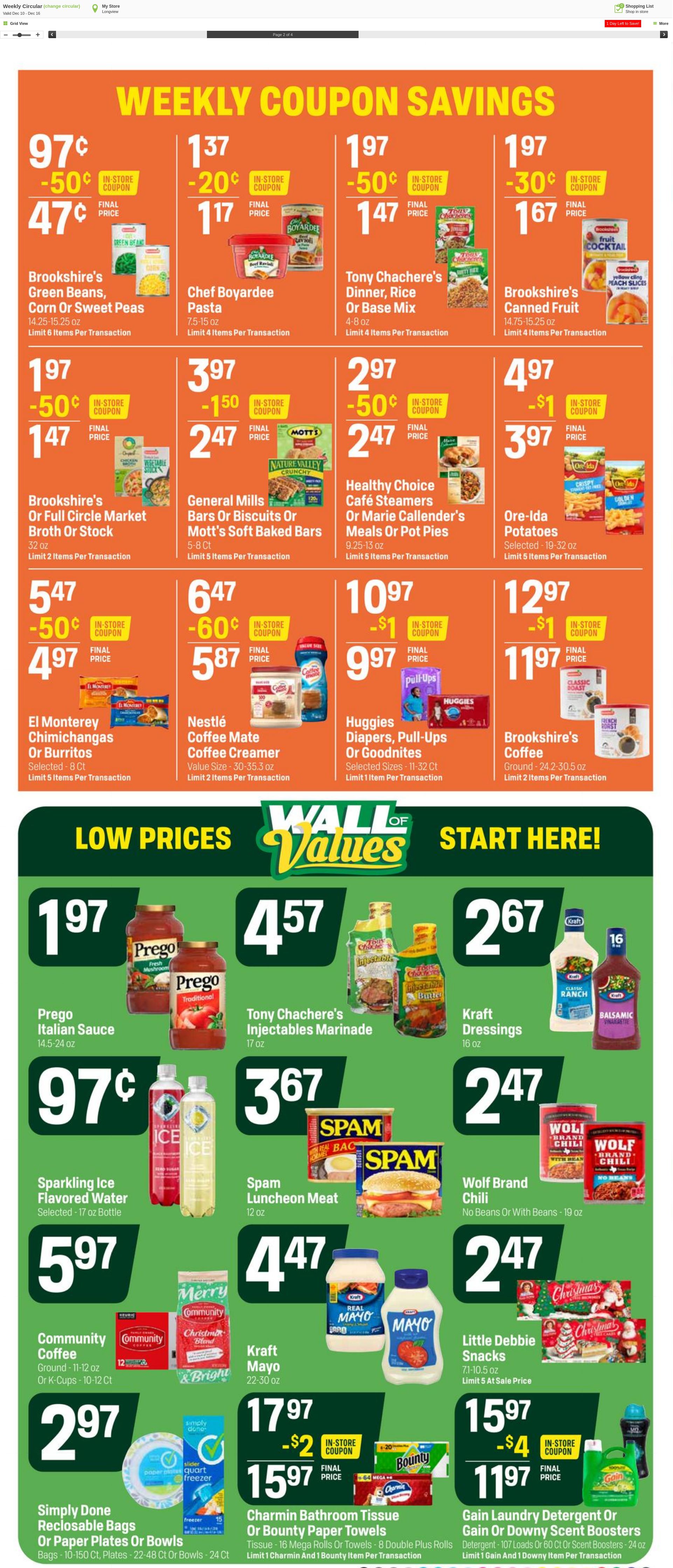 Weekly ad Super1Foods 12/17/2025 - 12/24/2025