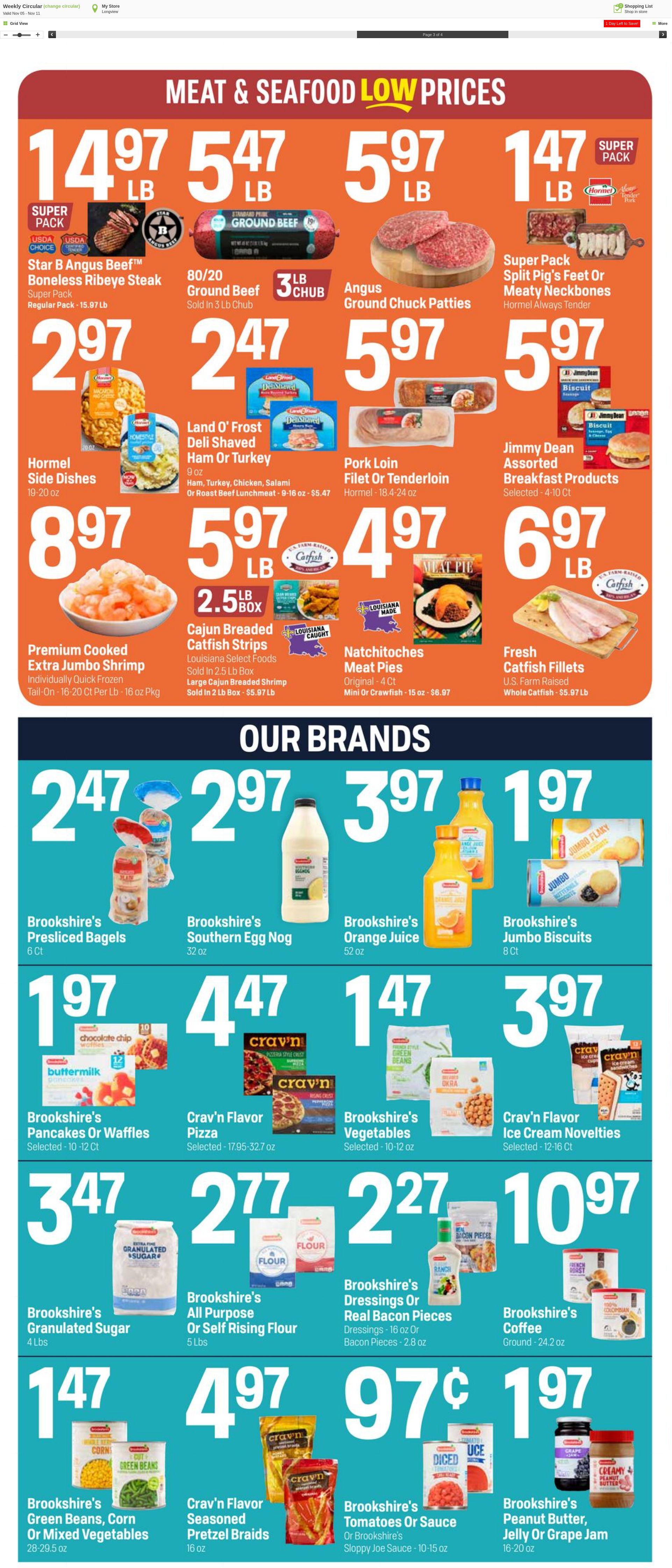 Weekly ad Super1Foods 11/12/2025 - 11/18/2025