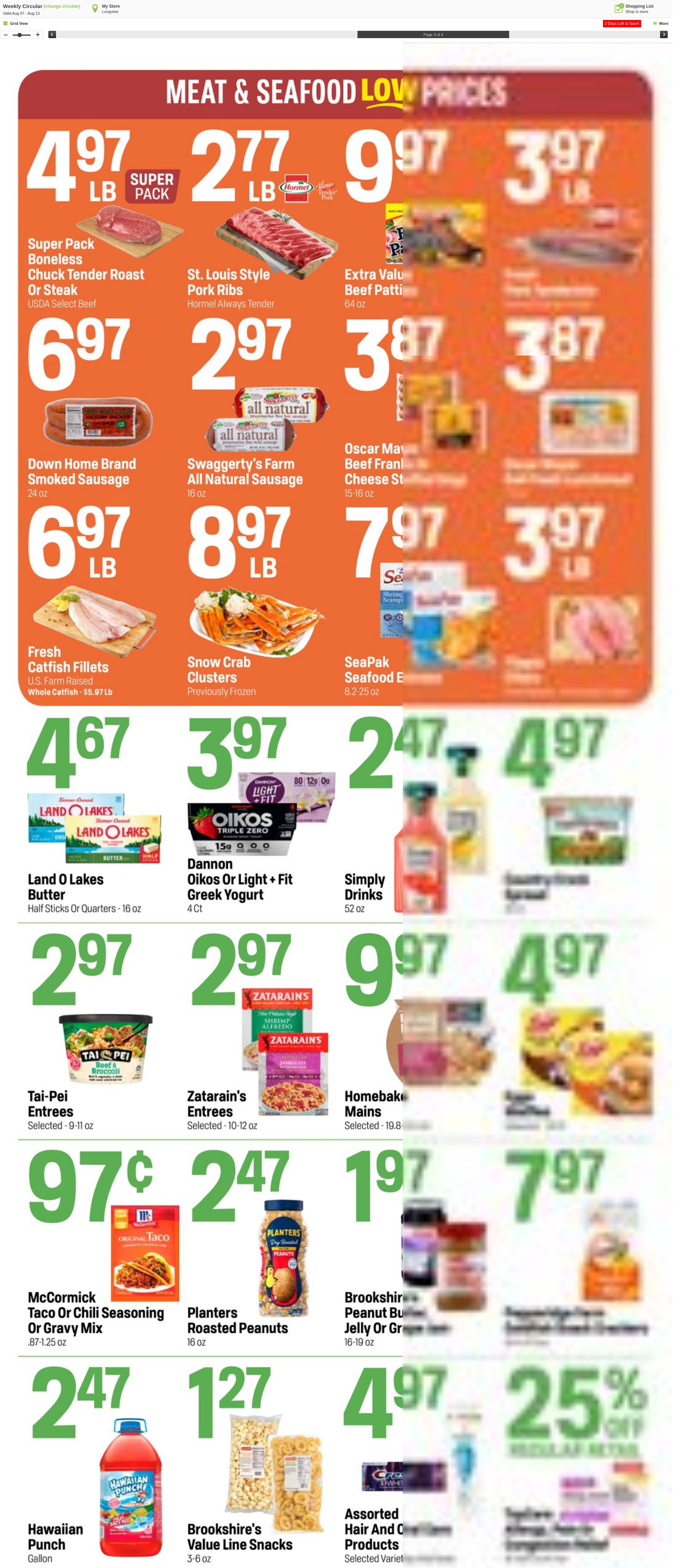 Weekly ad Super1Foods 08/07/2024 - 08/13/2024