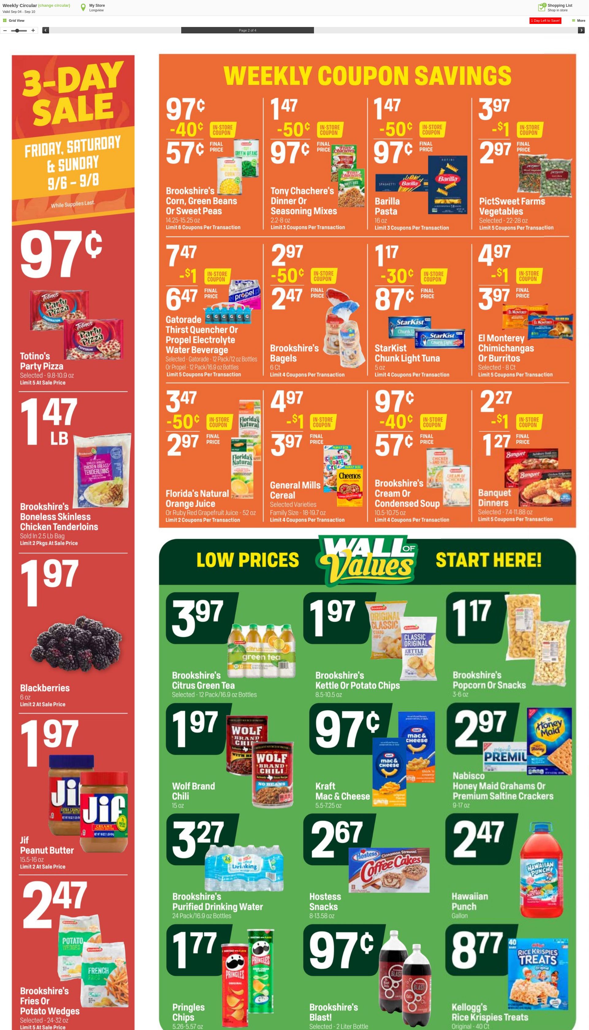 Weekly ad Super1Foods 09/11/2024 - 09/17/2024