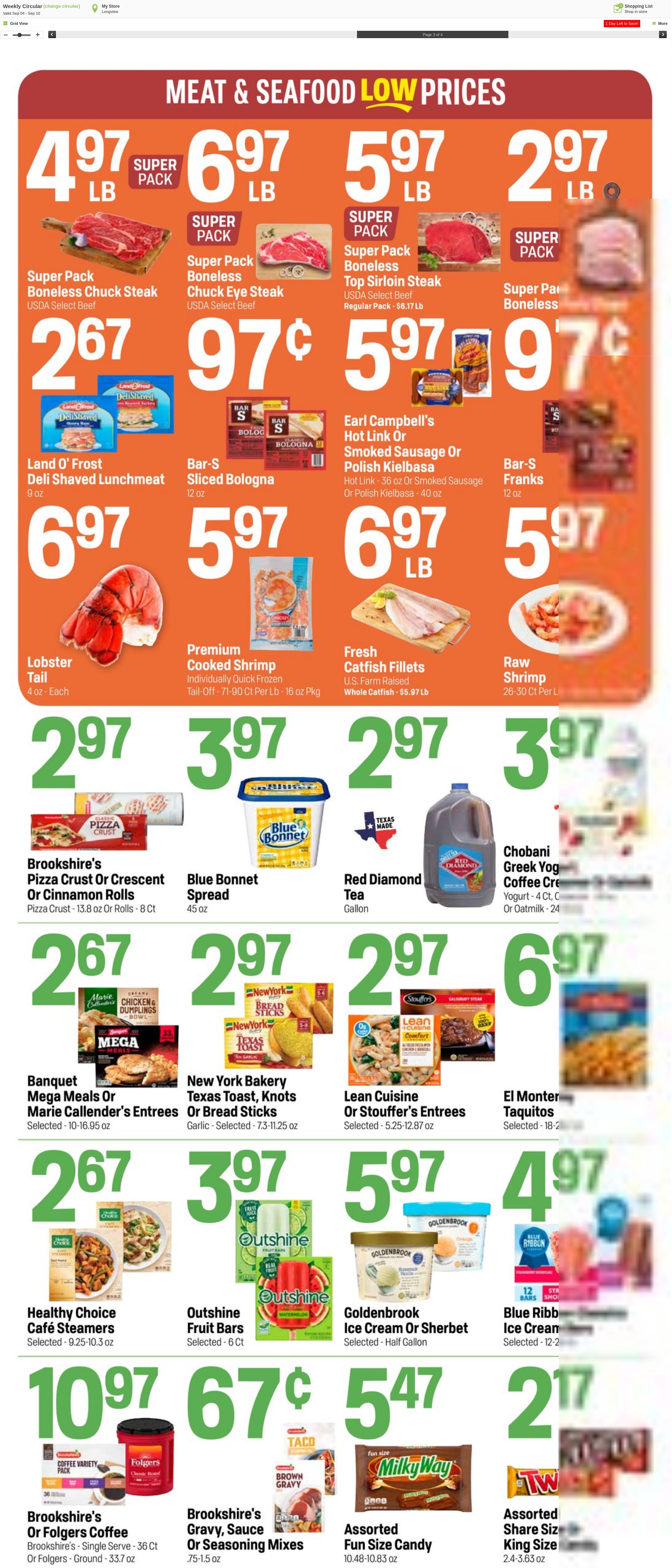 Weekly ad Super1Foods 09/11/2024 - 09/17/2024