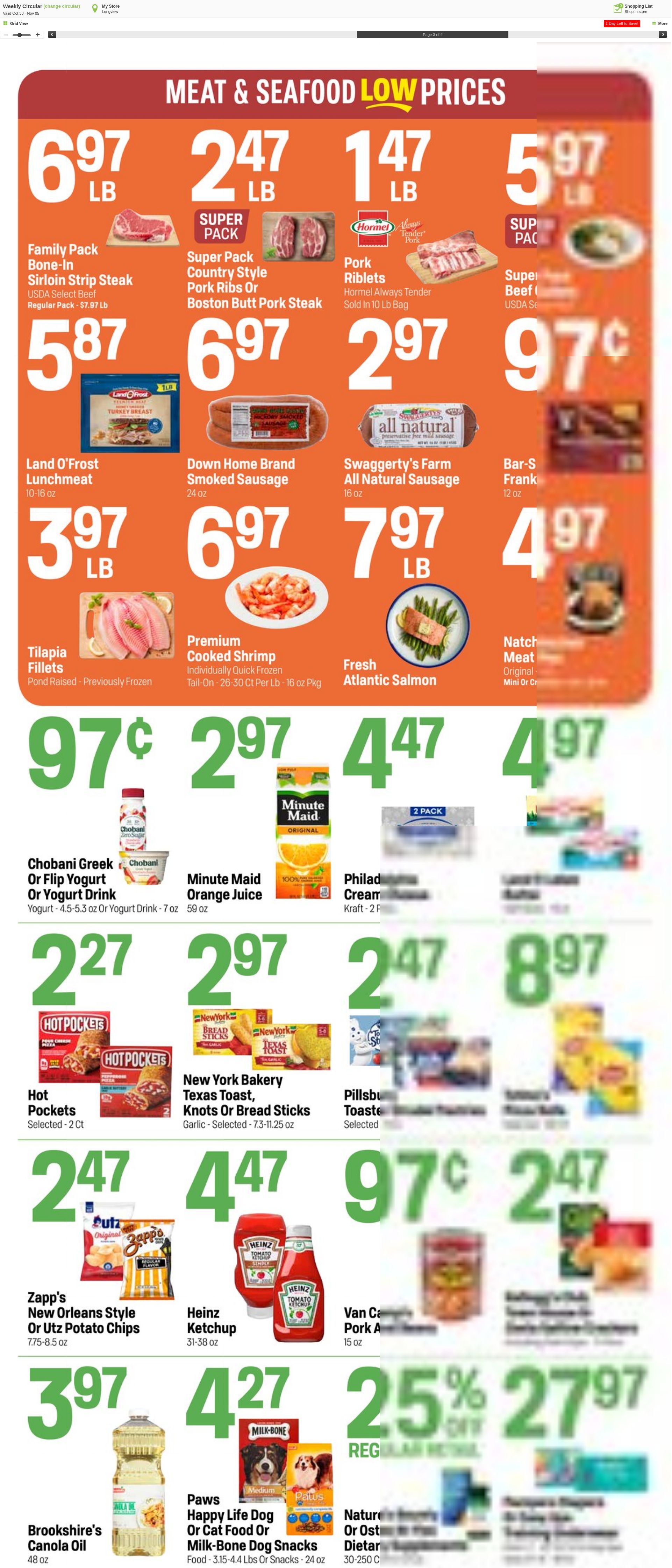 Weekly ad Super1Foods 11/06/2024 - 11/12/2024