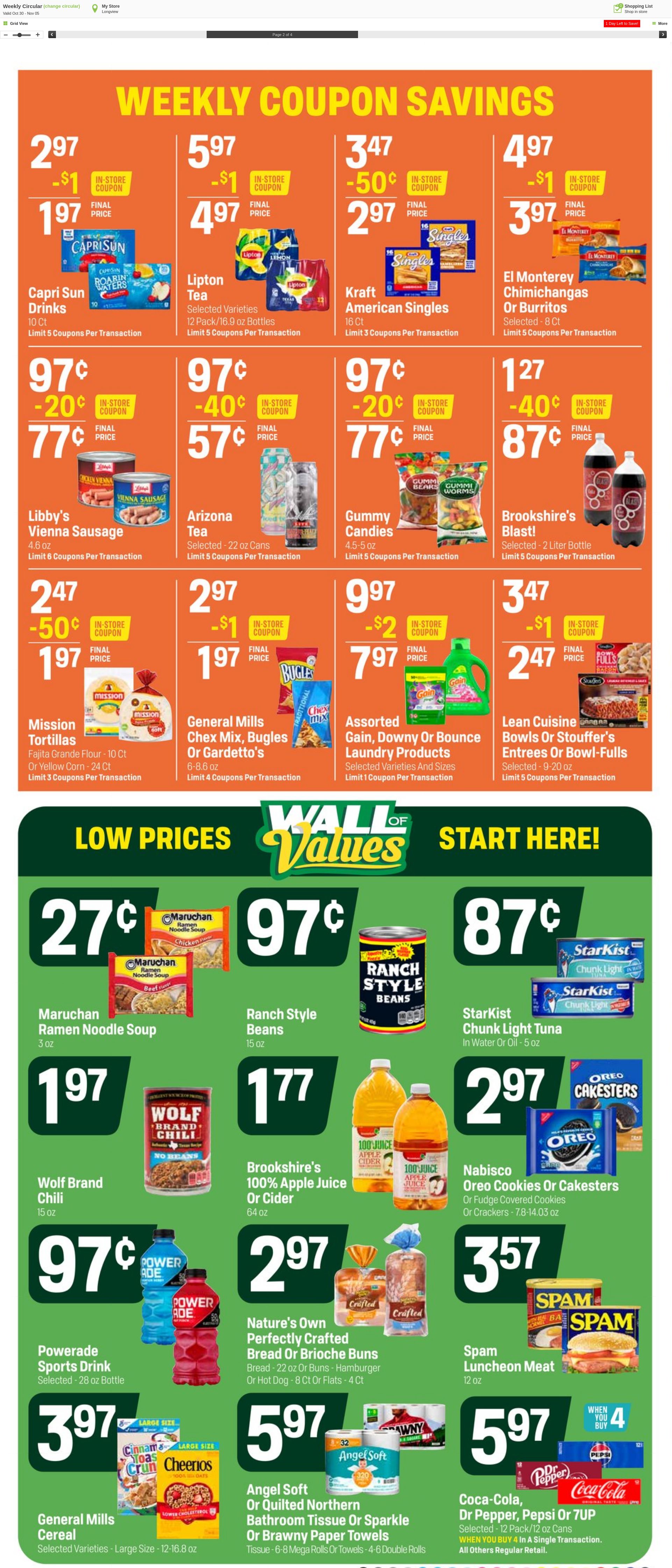 Weekly ad Super1Foods 11/06/2024 - 11/12/2024