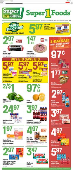 Weekly ad Super1Foods 03/26/2025 - 04/01/2025