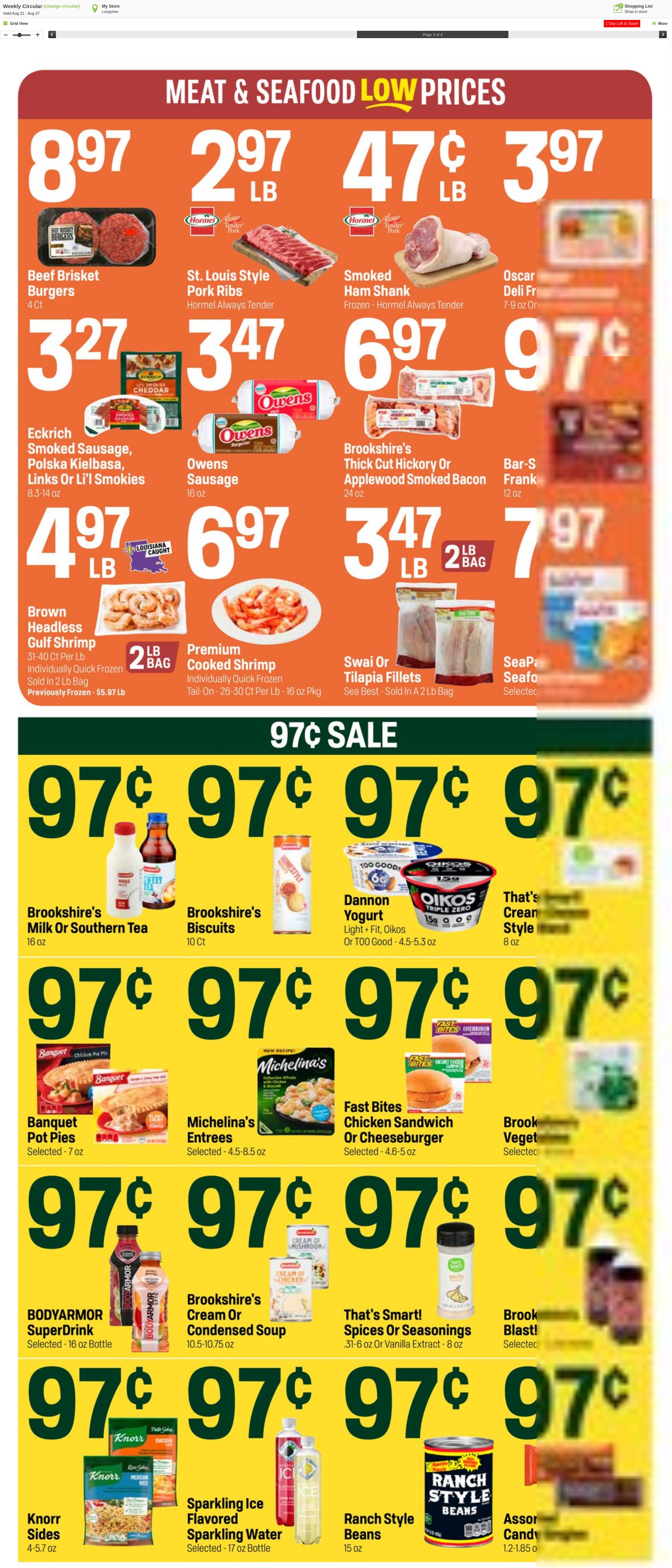 Weekly ad Super1Foods 08/28/2024 - 09/03/2024