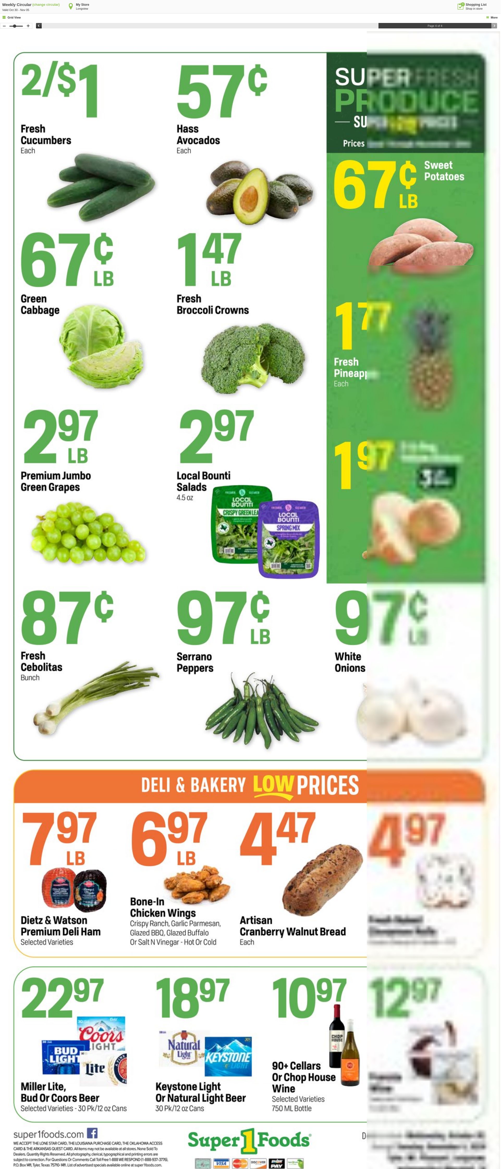 Weekly ad Super1Foods 10/30/2024 - 11/05/2024