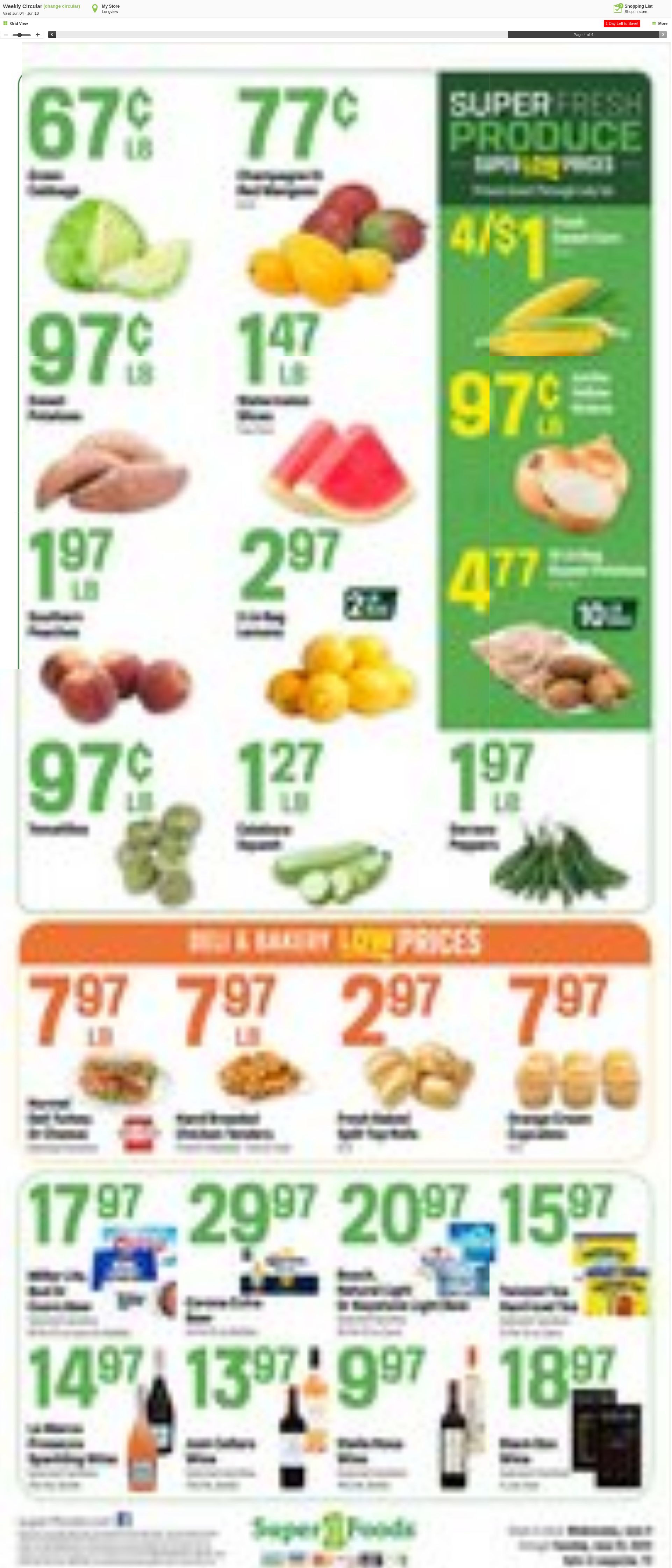 Weekly ad Super1Foods 06/11/2025 - 06/17/2025
