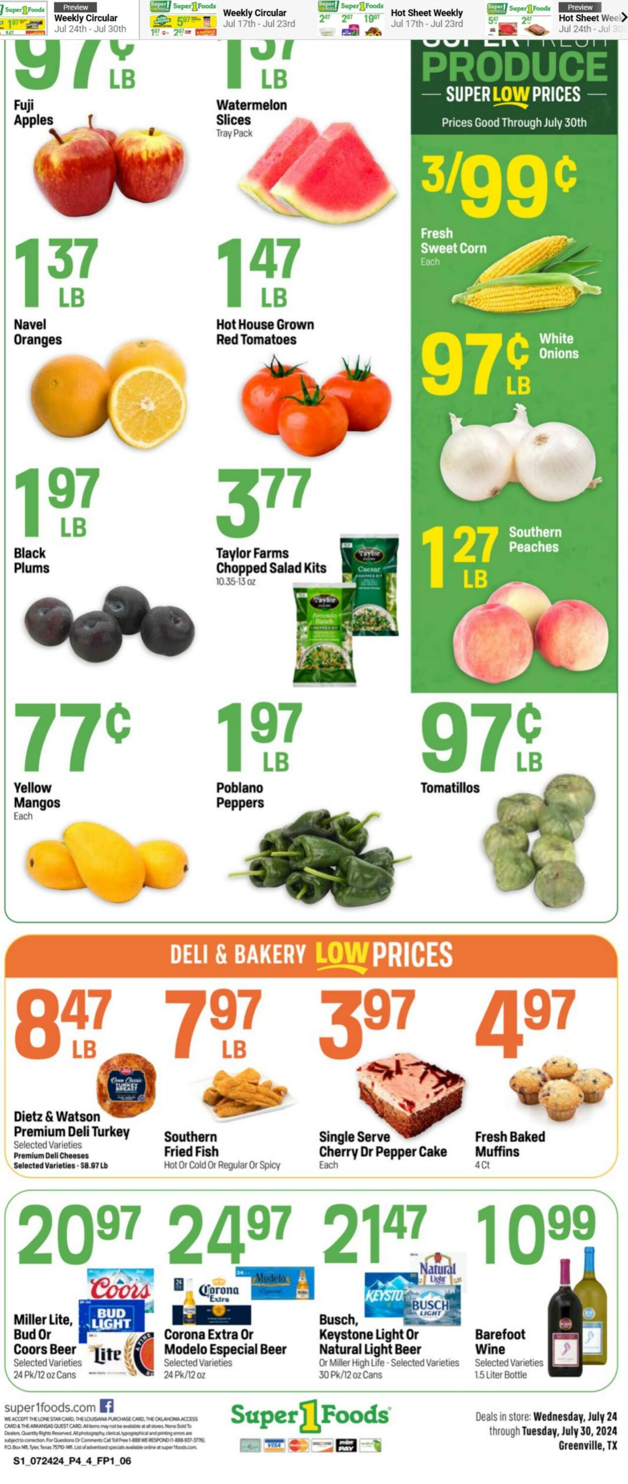 Weekly ad Super1Foods 07/24/2024 - 07/30/2024