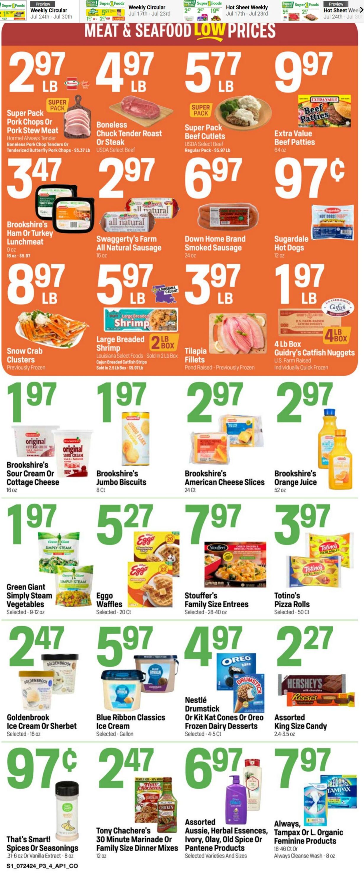 Weekly ad Super1Foods 07/24/2024 - 07/30/2024