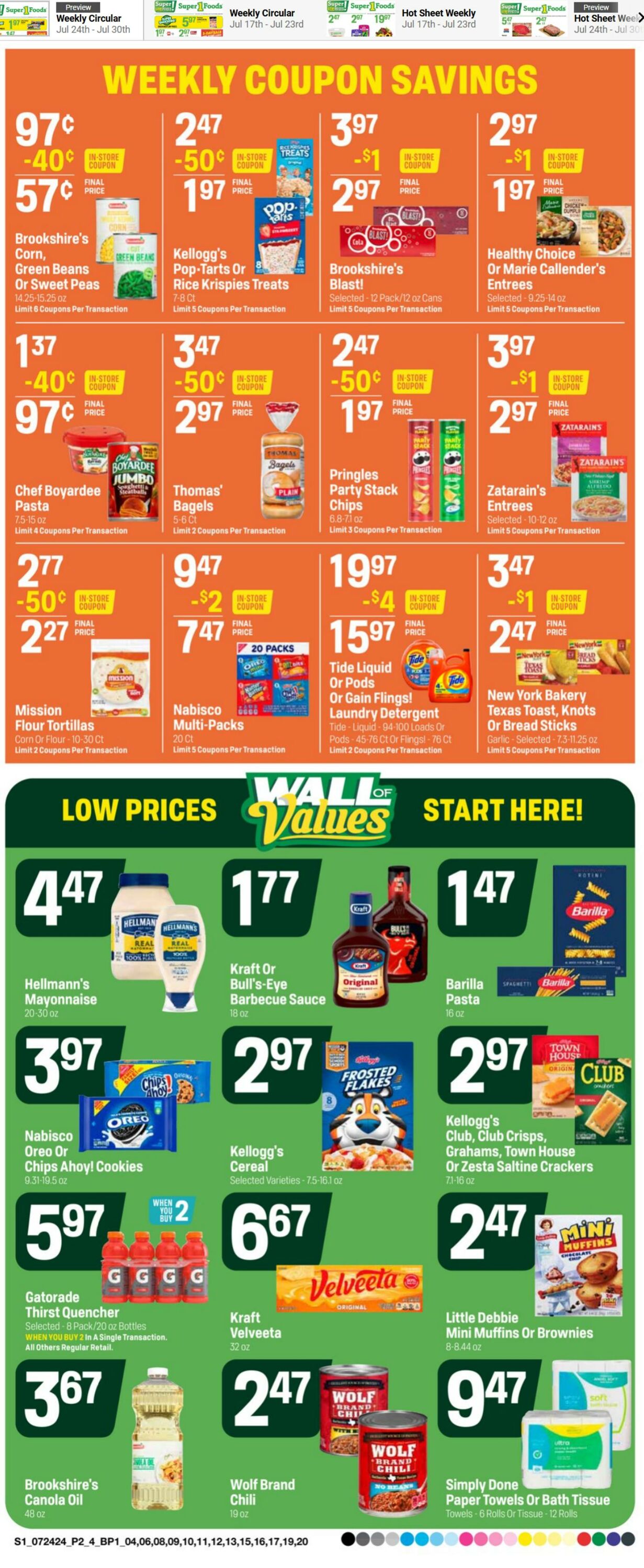 Weekly ad Super1Foods 07/24/2024 - 07/30/2024