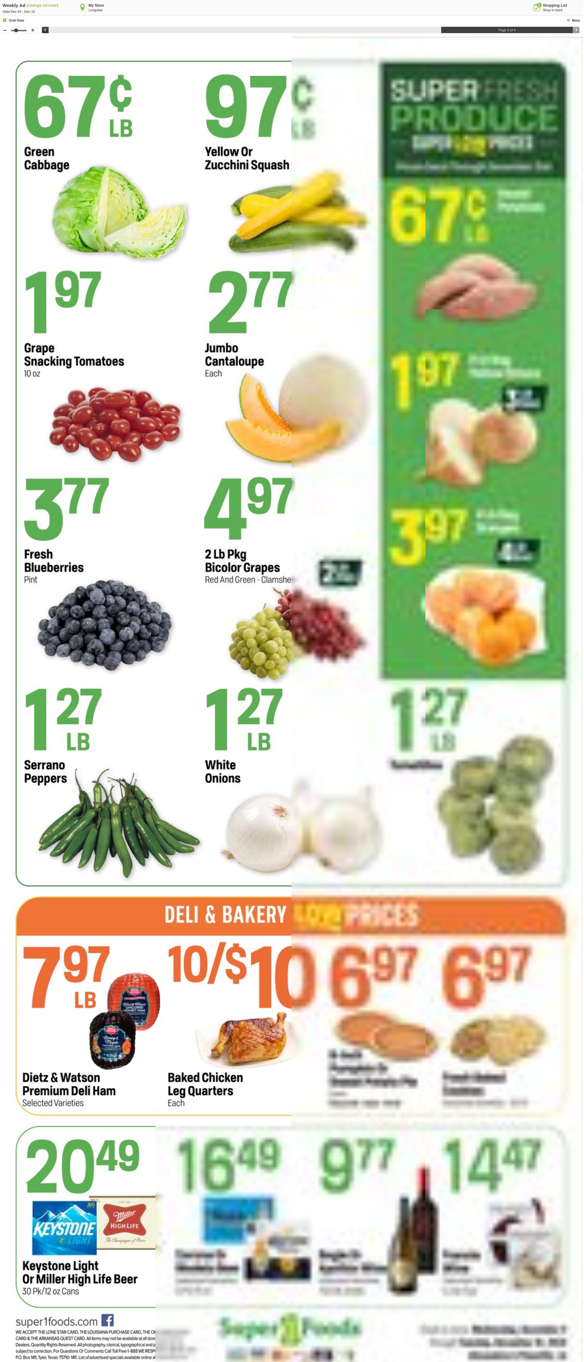 Weekly ad Super1Foods 12/04/2024 - 12/10/2024