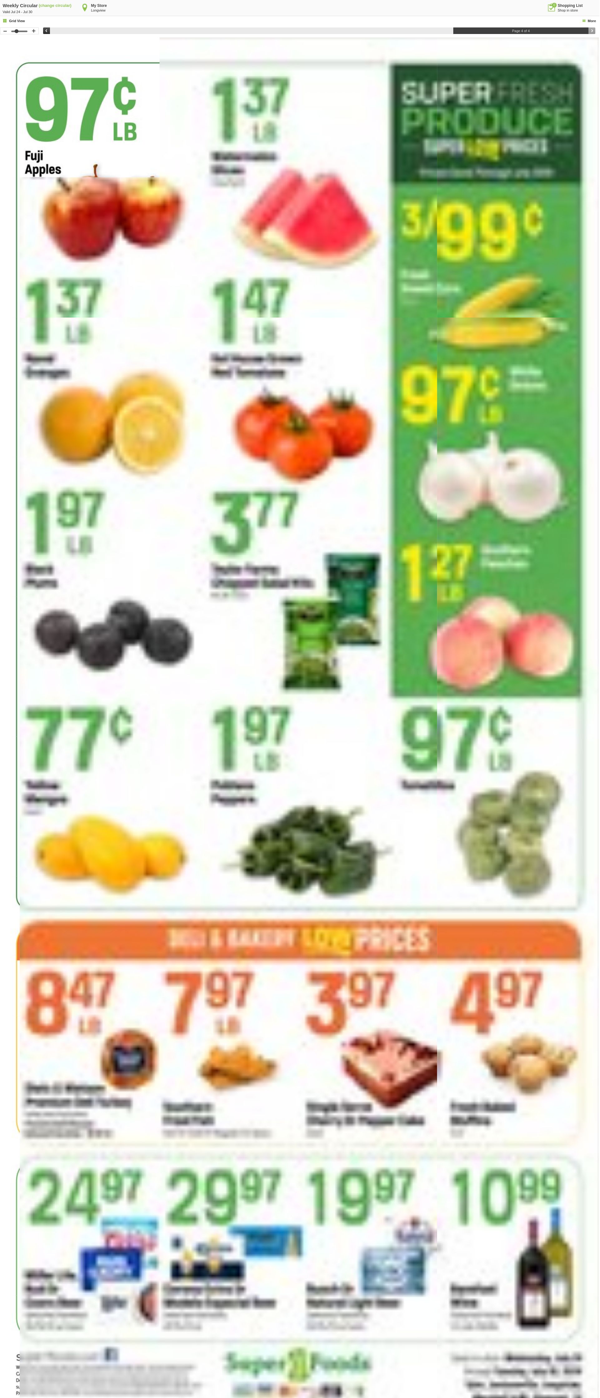 Weekly ad Super1Foods 07/24/2024 - 07/30/2024